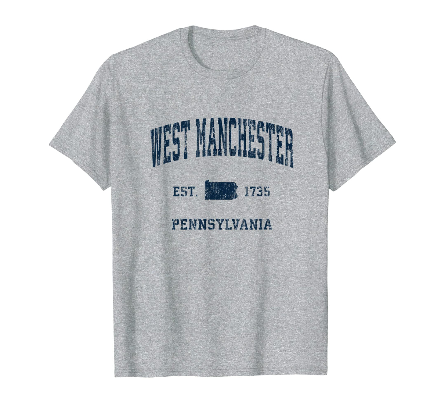 West Manchester Pennsylvania Pa Athletic T-Shirt - Trendy Graphic Unisex - T-Shirt, Sweatshirt, Hoodie