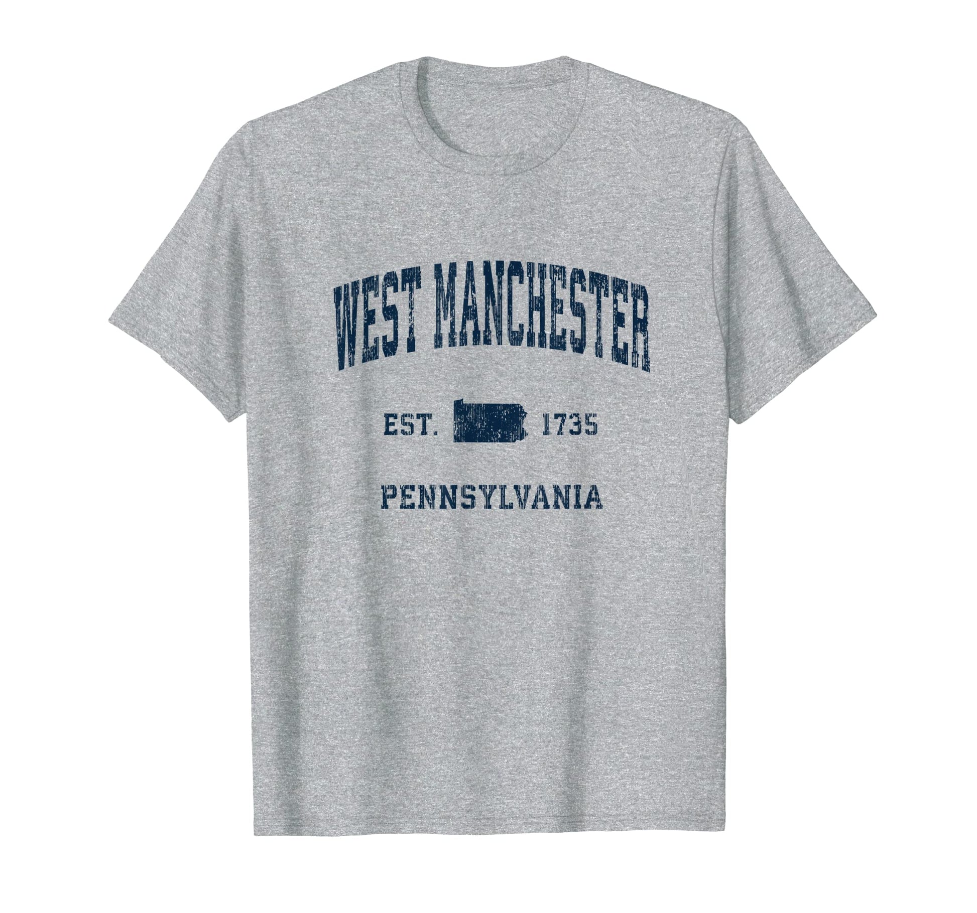 West Manchester Pennsylvania Pa Athletic T-Shirt - Trendy Graphic Unisex - T-Shirt, Sweatshirt, Hoodie