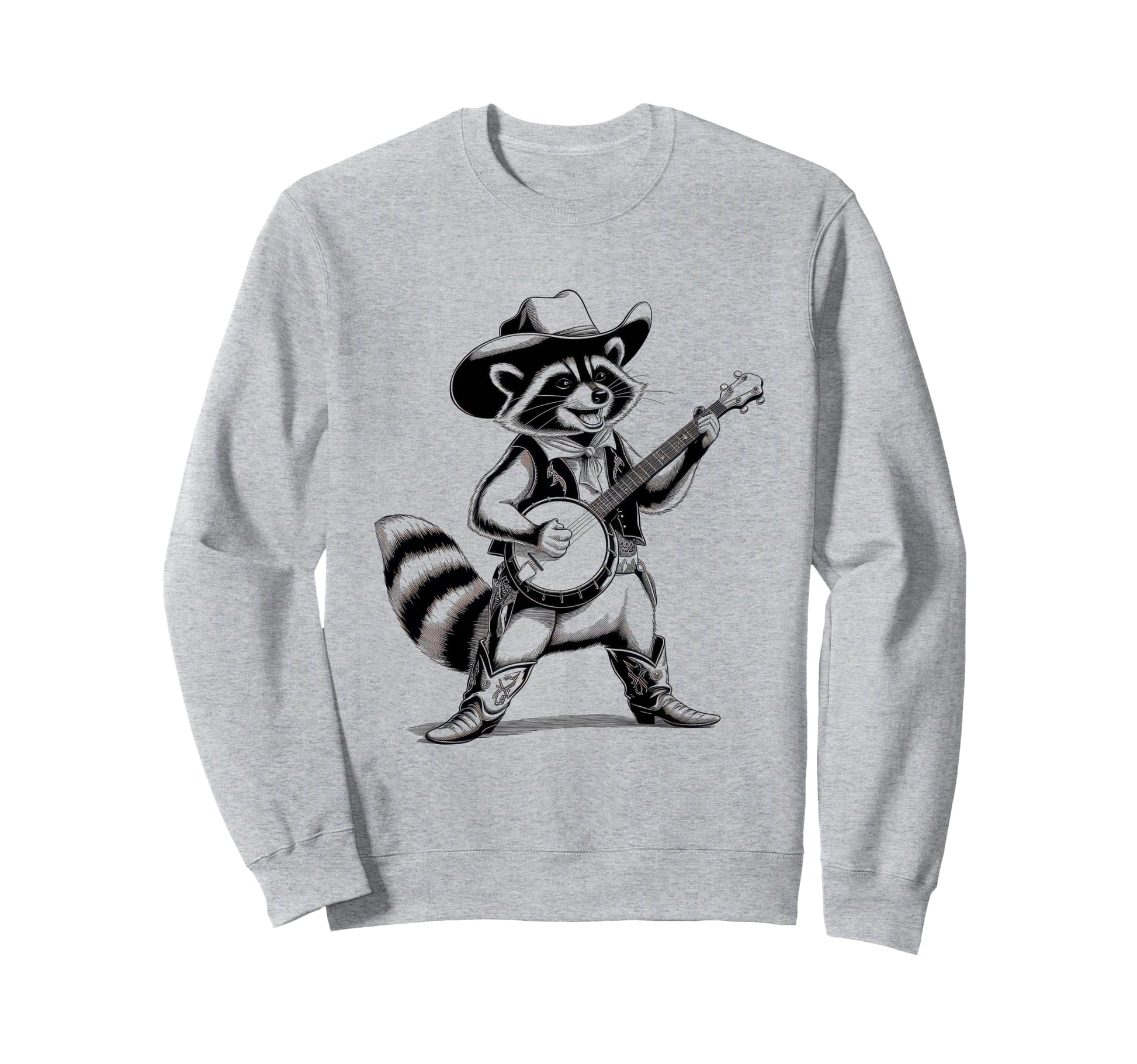 Raccoon 90S Country Music Western Sweatshirt - Trendy Graphic Unisex - T-Shirt, Sweatshirt, Hoodie