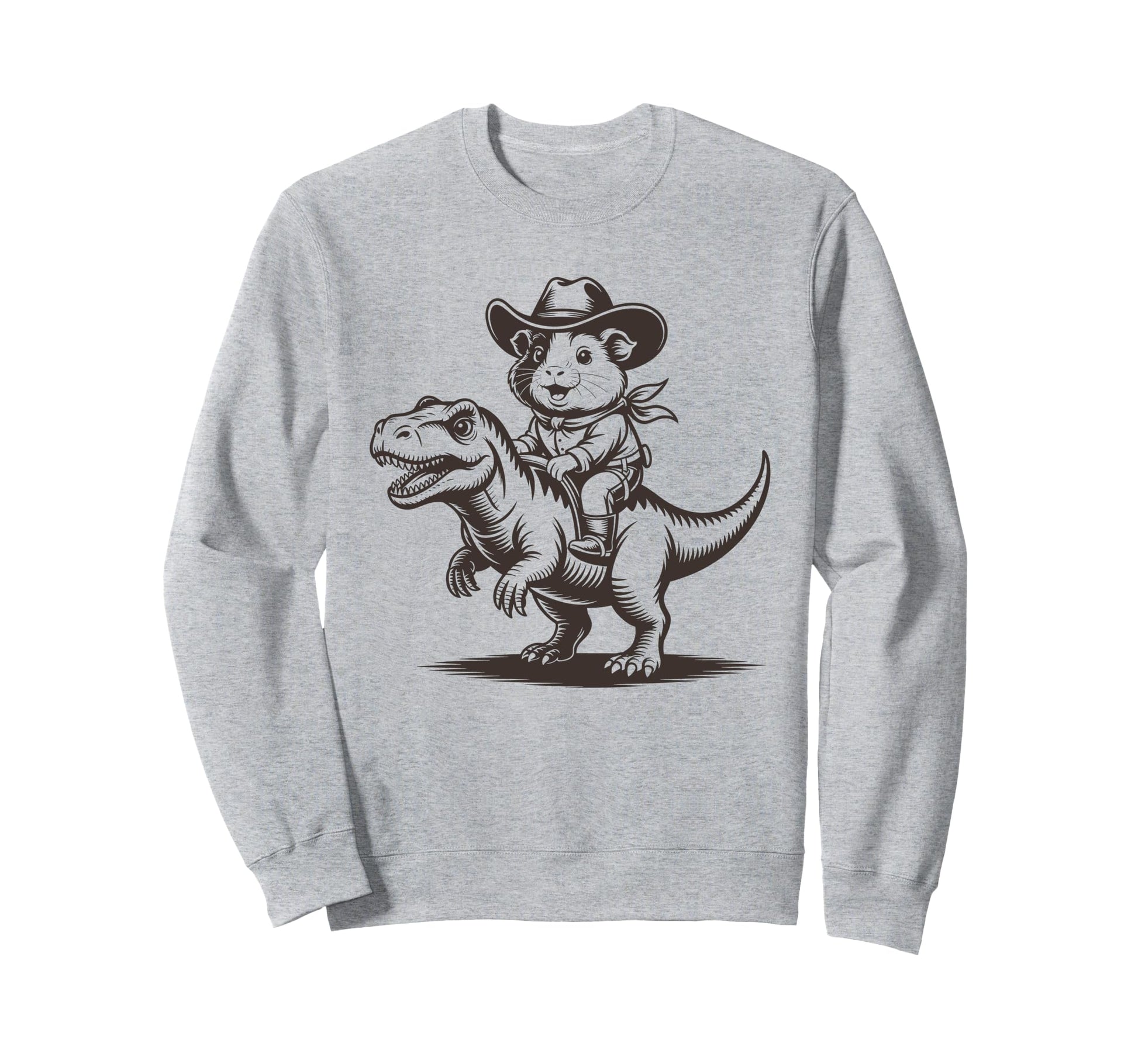 Guinea Pig Cowboy Dinosaur Accessoires Sweatshirt - Streetwear Style Unisex - T-Shirt, Sweatshirt, Hoodie