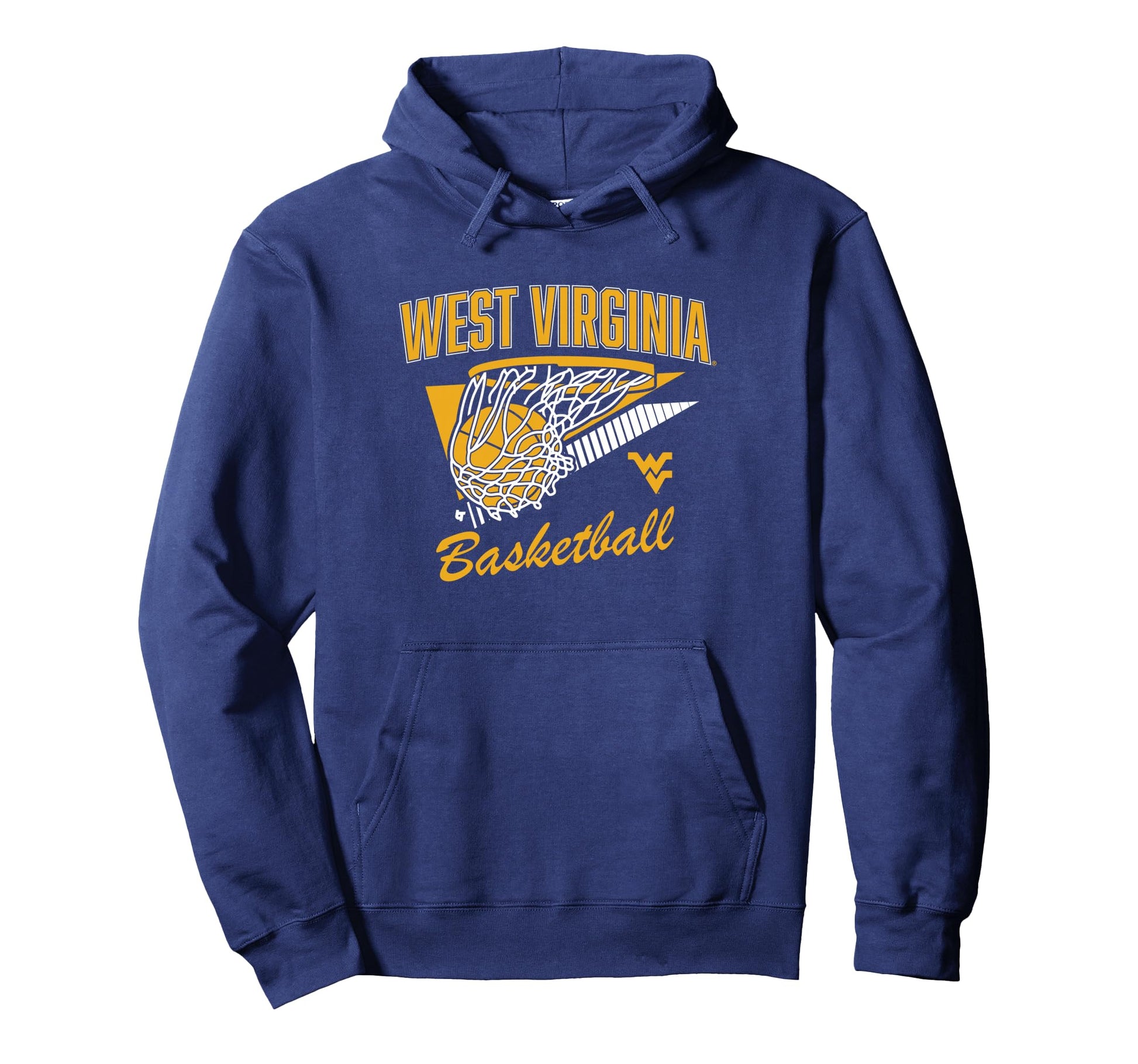 Swish West Virginia Mountaineers Basketball Hoodie - Unique Graphic Unisex - T-Shirt, Sweatshirt, Hoodie