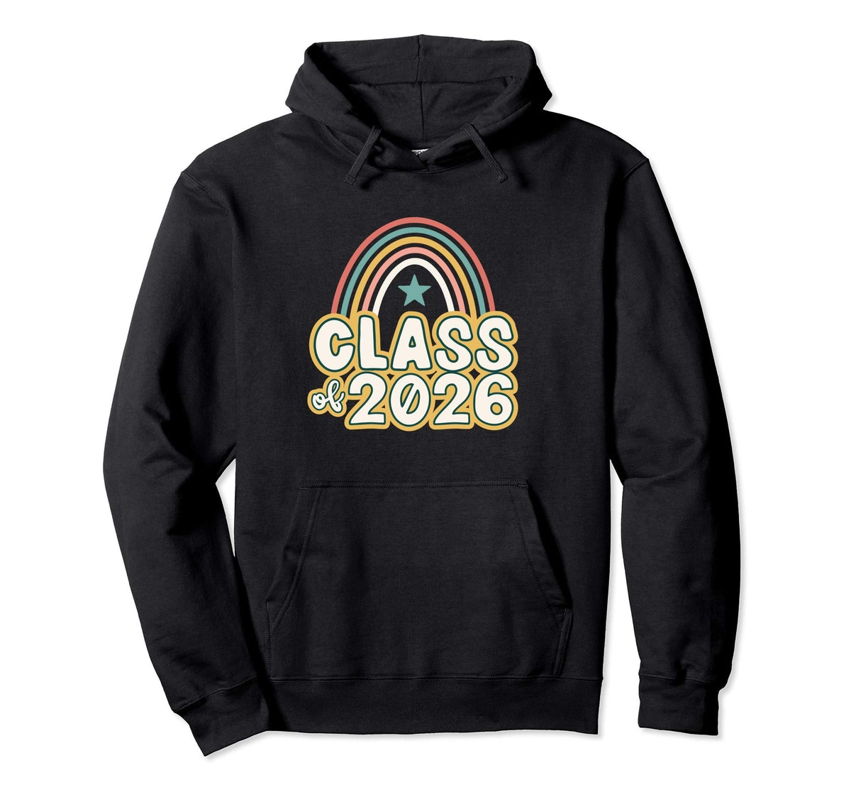 Back To School Boho Rainbow Class 2026 Hoodie - Casual Everyday Wear Unisex - T-Shirt, Sweatshirt, Hoodie
