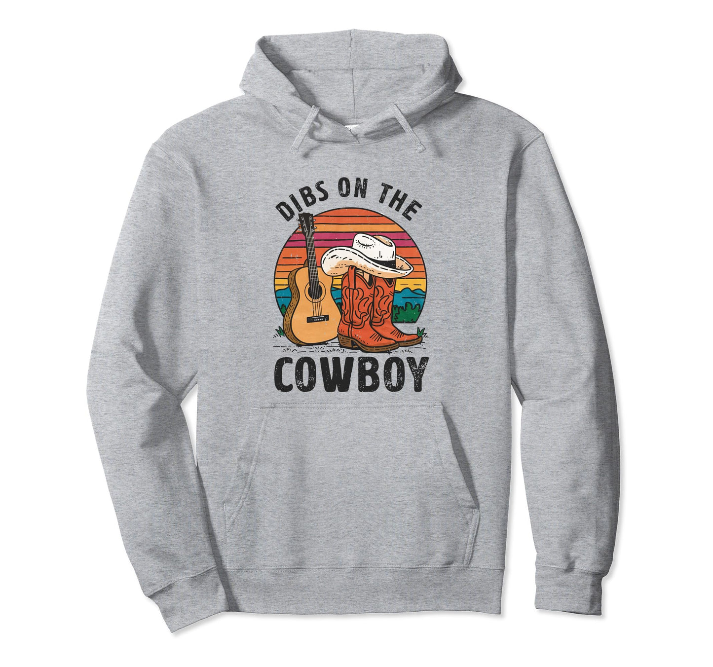 Dibs Cowboy Boots Hat Western Country Hoodie - Unique Graphic Men Women - T-Shirt, Sweatshirt, Hoodie