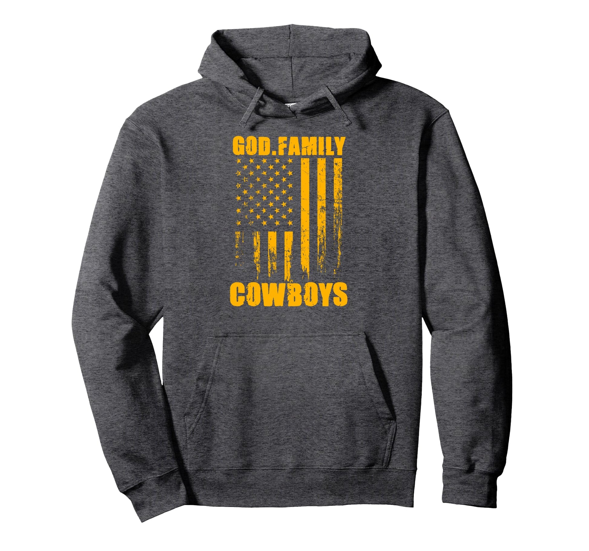 Butler Cowboys God Family Usa Flag Hoodie - Fun Novelty Design for Adults - T-Shirt, Sweatshirt, Hoodie