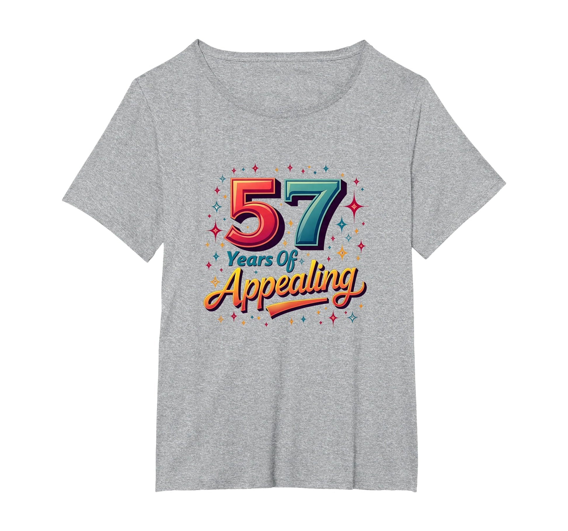 57 Years Appealing Birthday Gift T-Shirt - Custom Art Print for Adults - T-Shirt, Sweatshirt, Hoodie