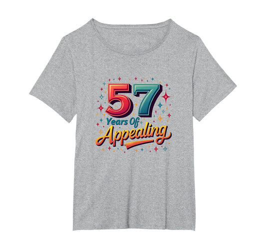 57 Years Appealing Birthday Gift T-Shirt - Unique Graphic for Adults - T-Shirt, Sweatshirt, Hoodie