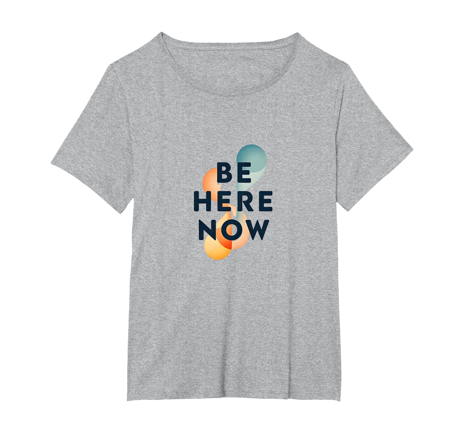 Be Here Now Mindfulness Typography T-Shirt - Aesthetic Graphic Men Women - T-Shirt, Sweatshirt, Hoodie
