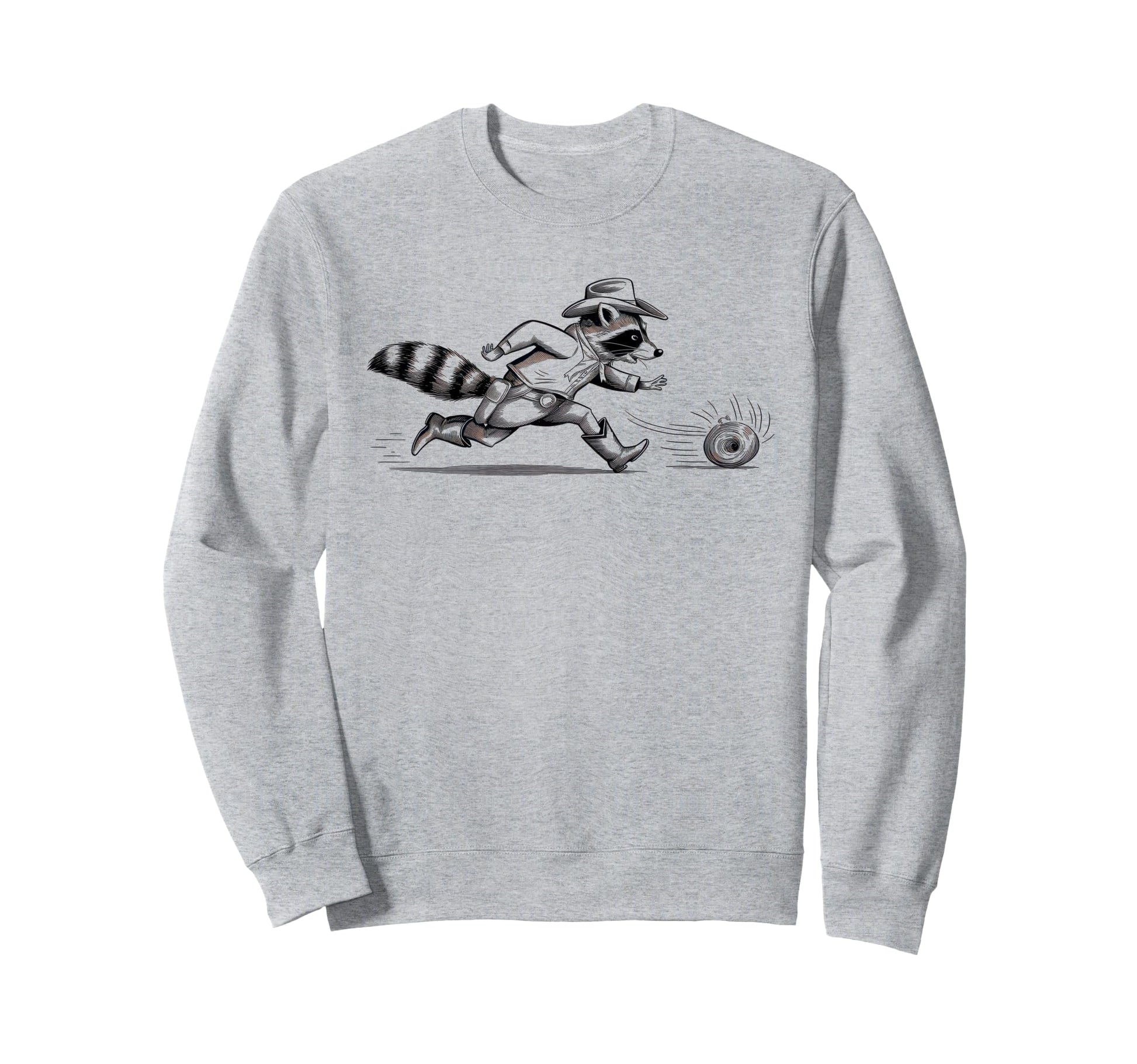 Raccoon 90S Country Music Western Sweatshirt - Minimalist Print Men Women - T-Shirt, Sweatshirt, Hoodie