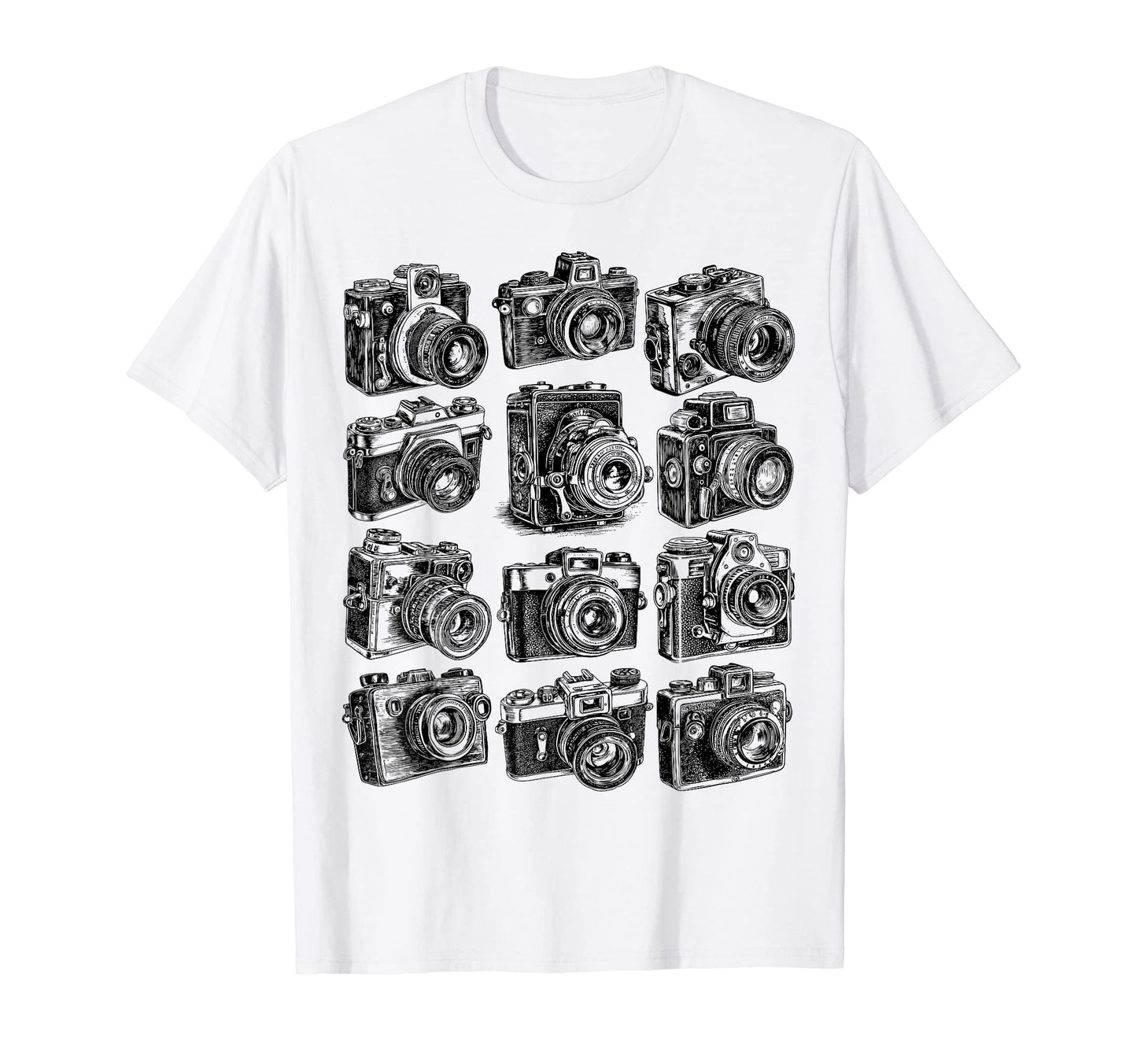 Cameras Photography T-Shirt - Streetwear Style for Adults - T-Shirt, Sweatshirt, Hoodie