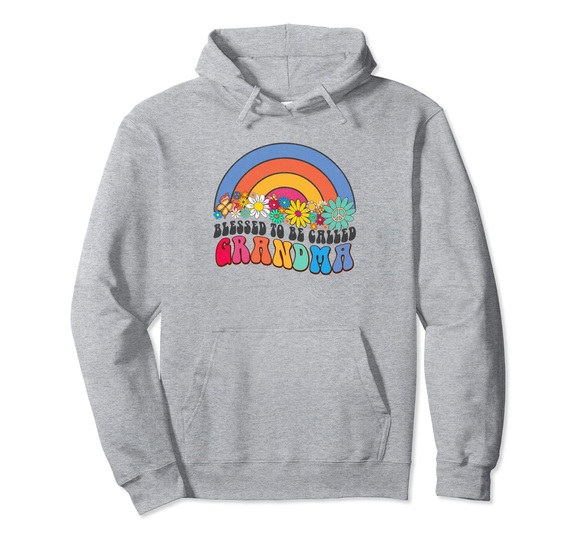 Blessed To Be Called Grandma Rainbow Hoodie - Fun Novelty Design Men Women - T-Shirt, Sweatshirt, Hoodie