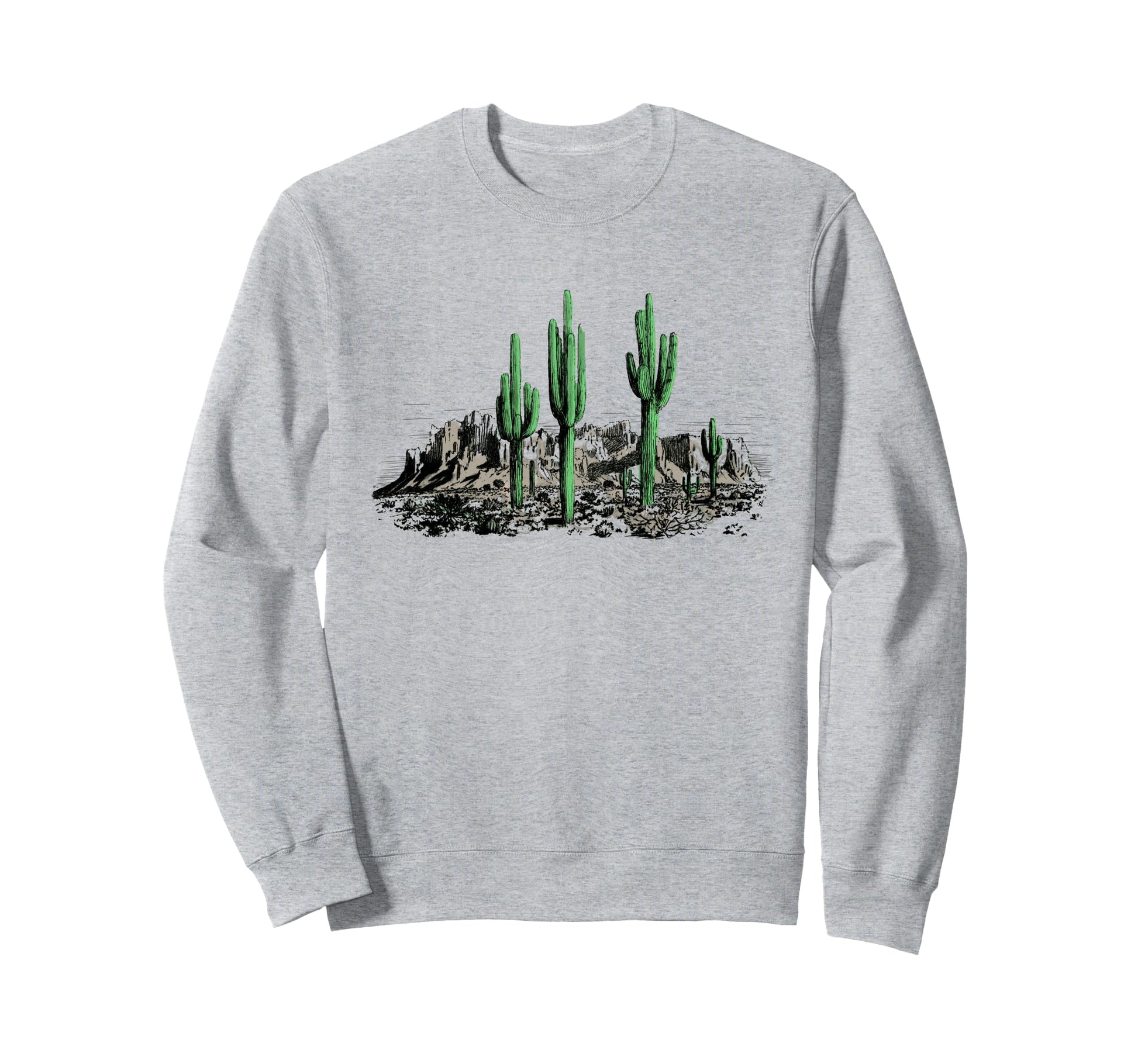Saguaro Cactus Desert Saguaro Sweatshirt - Fun Novelty Design Men Women - T-Shirt, Sweatshirt, Hoodie