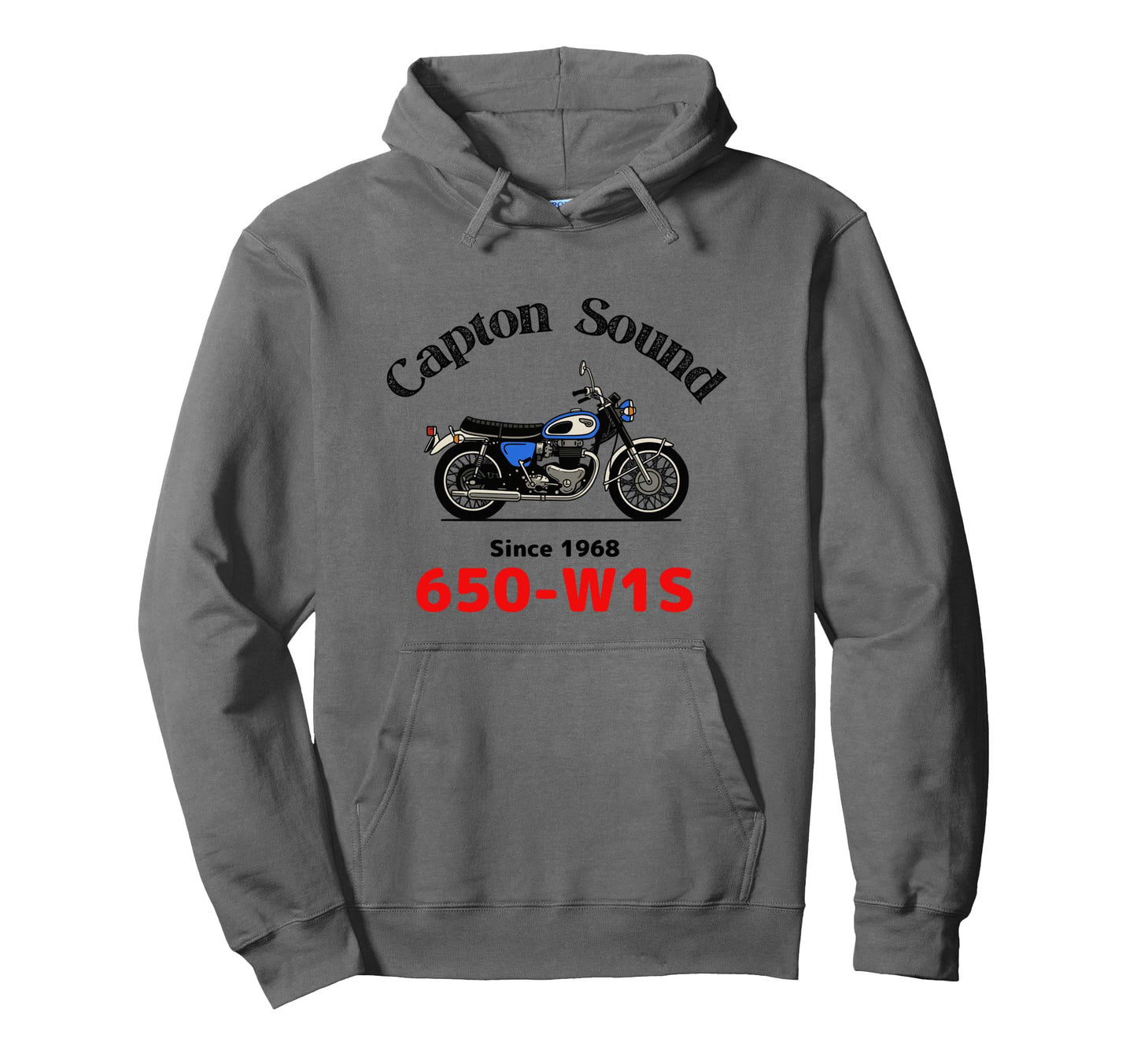 650 W1S Capton Sound Japanese Motorcycle Hoodie - Graphic Print for Adults - T-Shirt, Sweatshirt, Hoodie