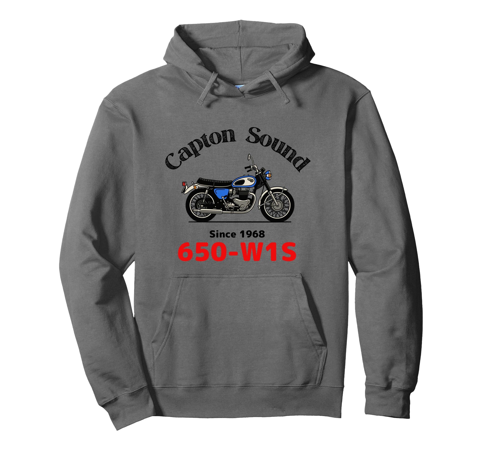 650 W1S Capton Sound Japanese Motorcycle Hoodie - Graphic Print for Adults - T-Shirt, Sweatshirt, Hoodie