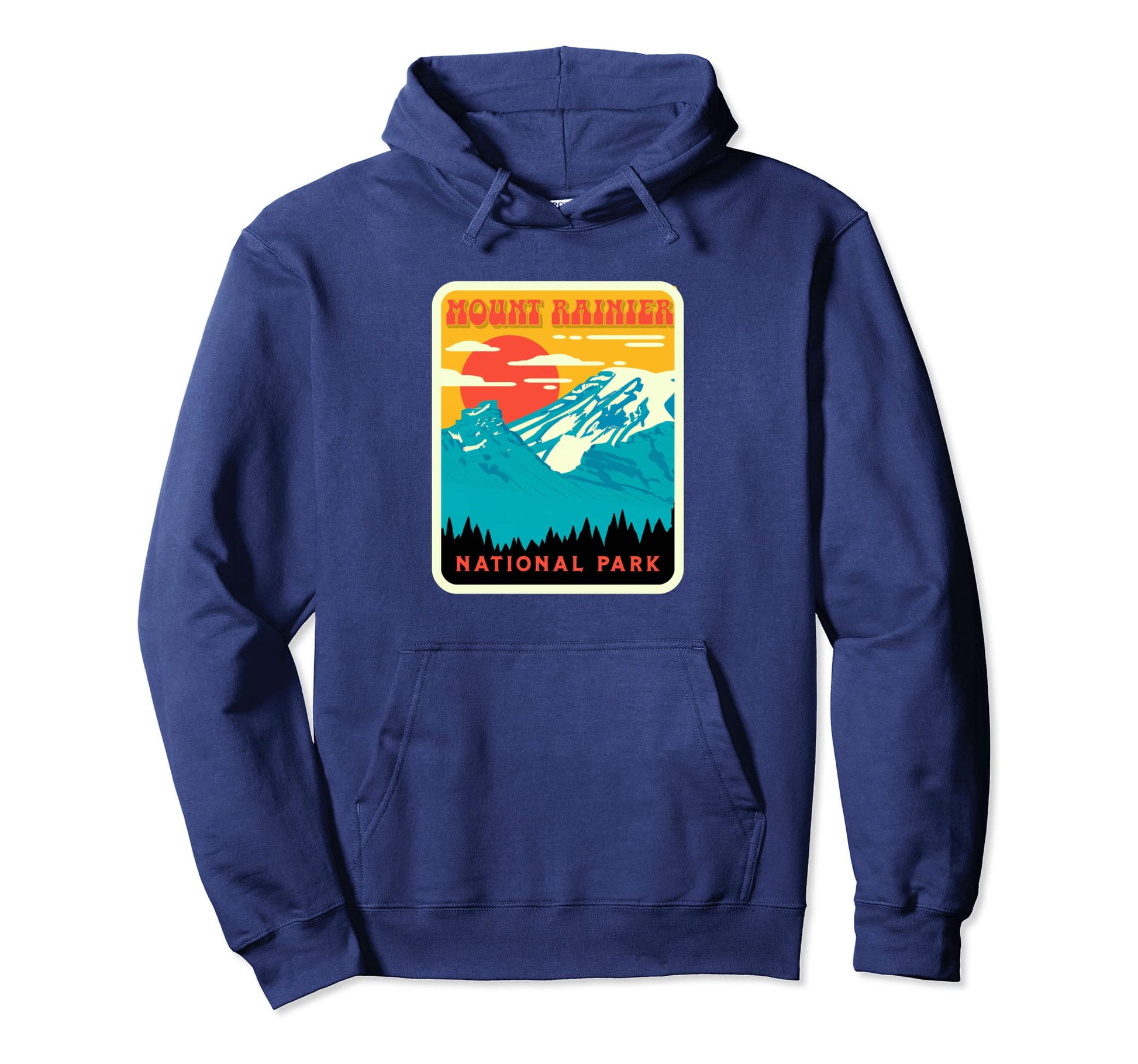 Mount Rainier Wpa National Parks Hoodie - Unique Graphic for Adults - T-Shirt, Sweatshirt, Hoodie