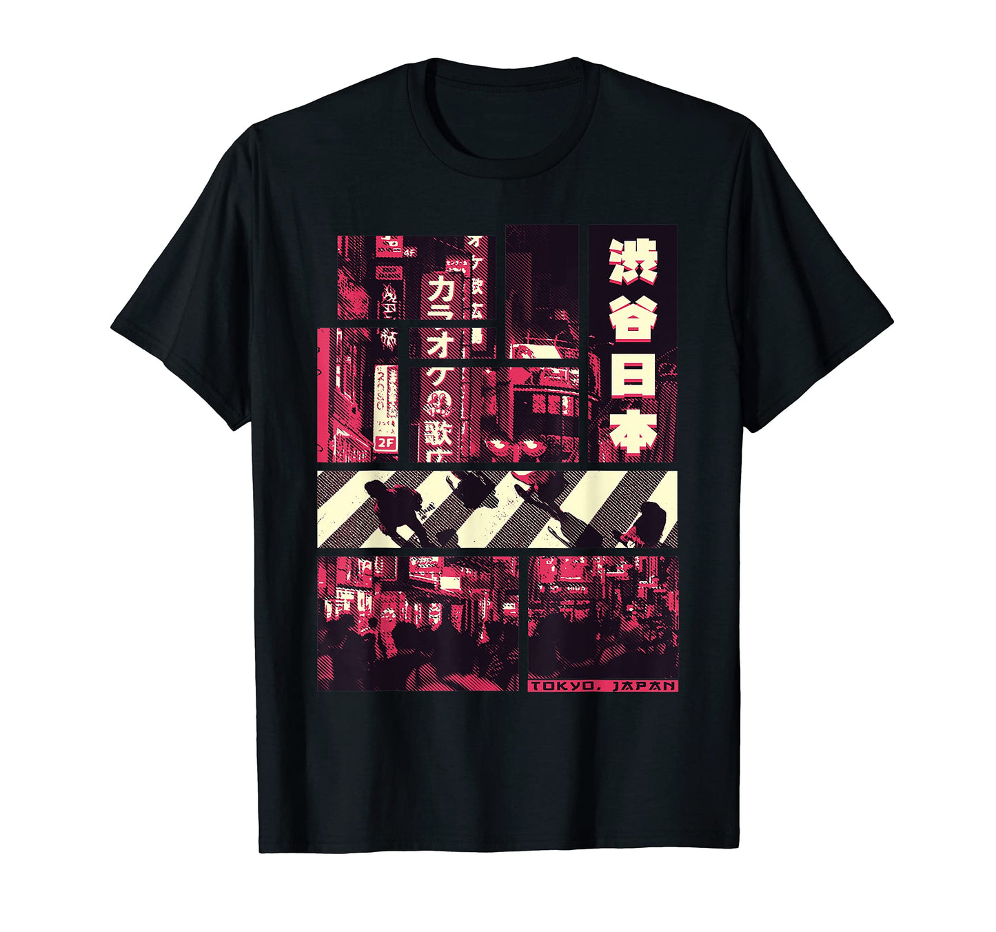 Tokyo City Japan Tokio Vaporwave T-Shirt - Unique Graphic Men Women - T-Shirt, Sweatshirt, Hoodie