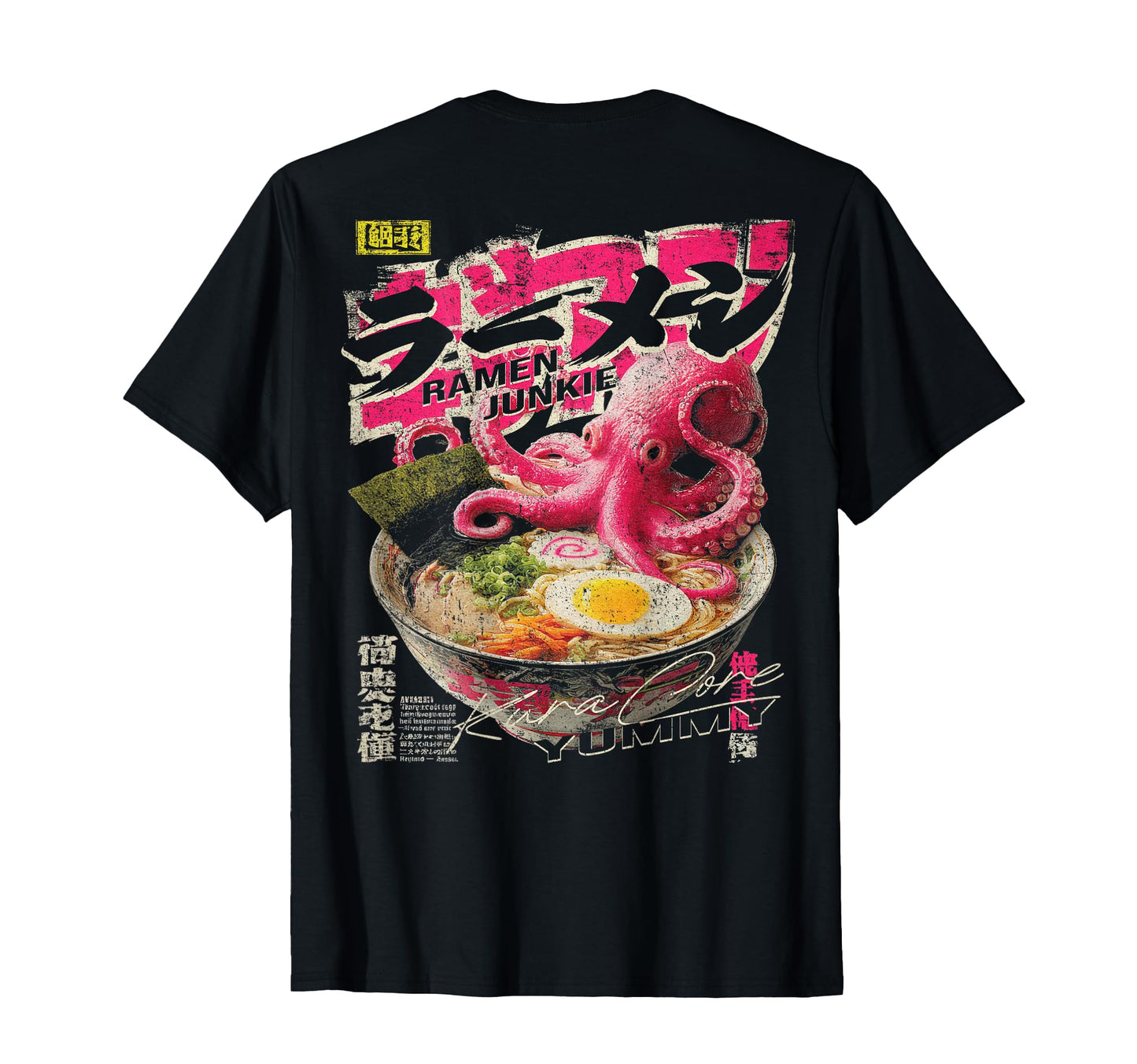 Ramen Back Japanese Streetwear Y2K T-Shirt - Fun Novelty Design Men Women - T-Shirt, Sweatshirt, Hoodie