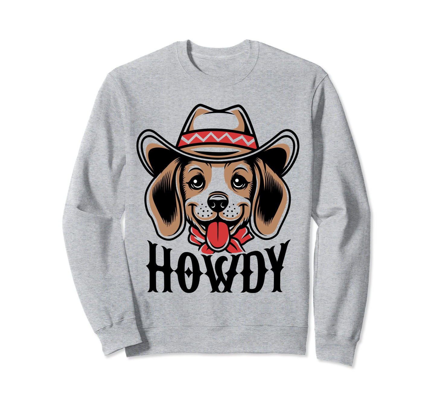 Howdy Beagle Dog Cowboy Rodeo Sweatshirt - Trendy Graphic for Adults - T-Shirt, Sweatshirt, Hoodie