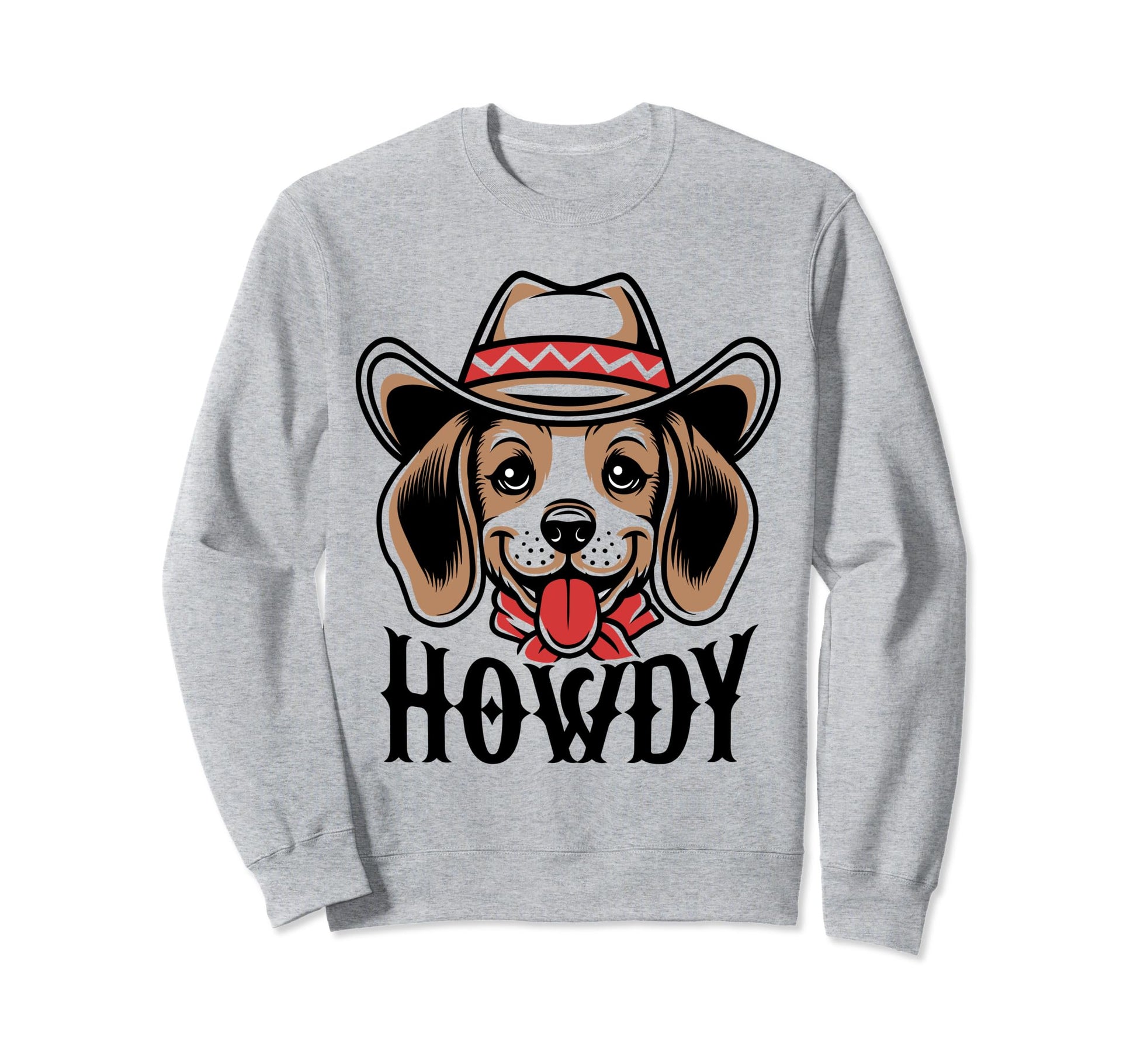 Howdy Beagle Dog Cowboy Rodeo Sweatshirt - Trendy Graphic for Adults - T-Shirt, Sweatshirt, Hoodie