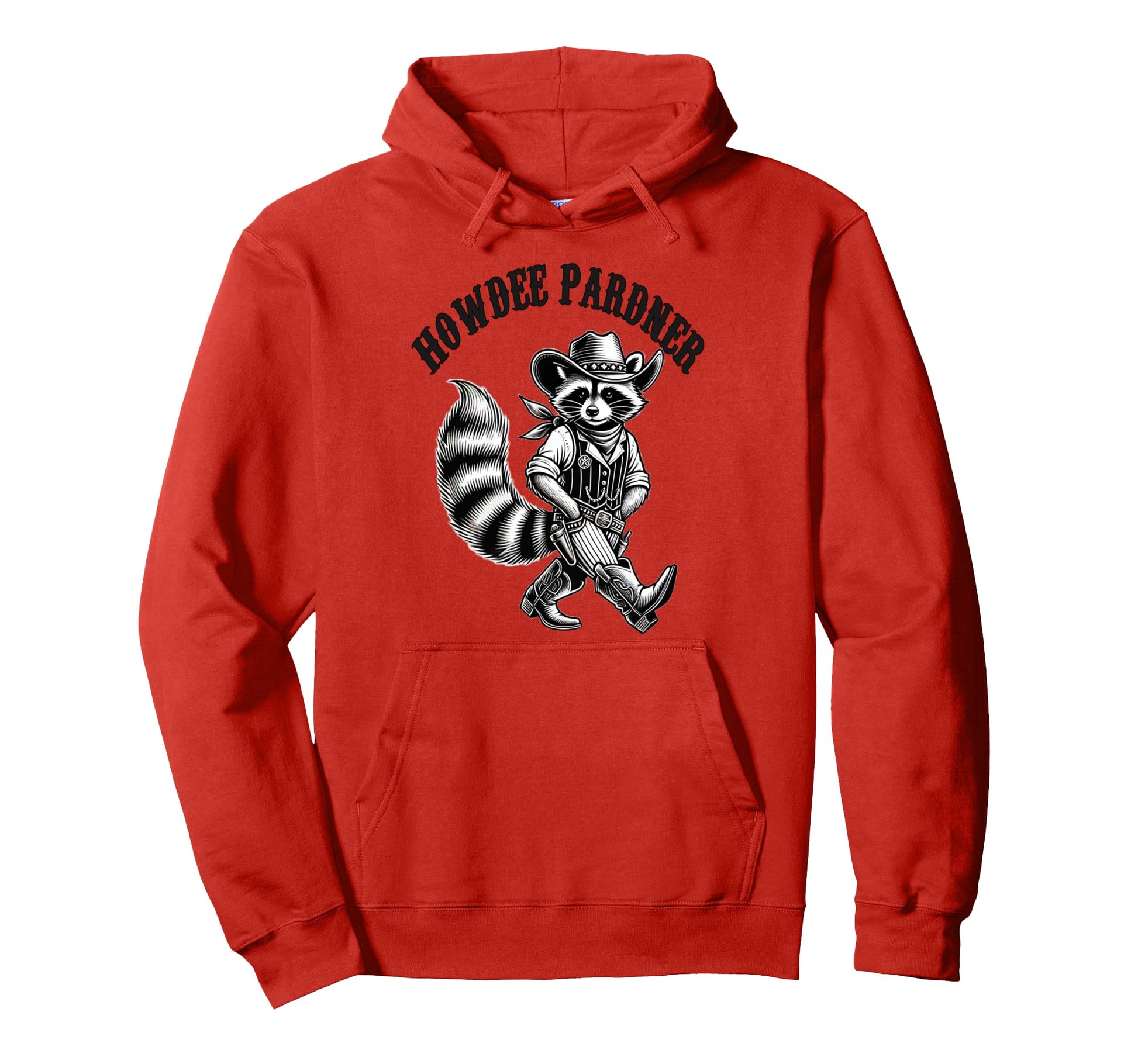 Racoon Country N Western Howdee Barn Hoodie - Aesthetic Graphic Unisex - T-Shirt, Sweatshirt, Hoodie