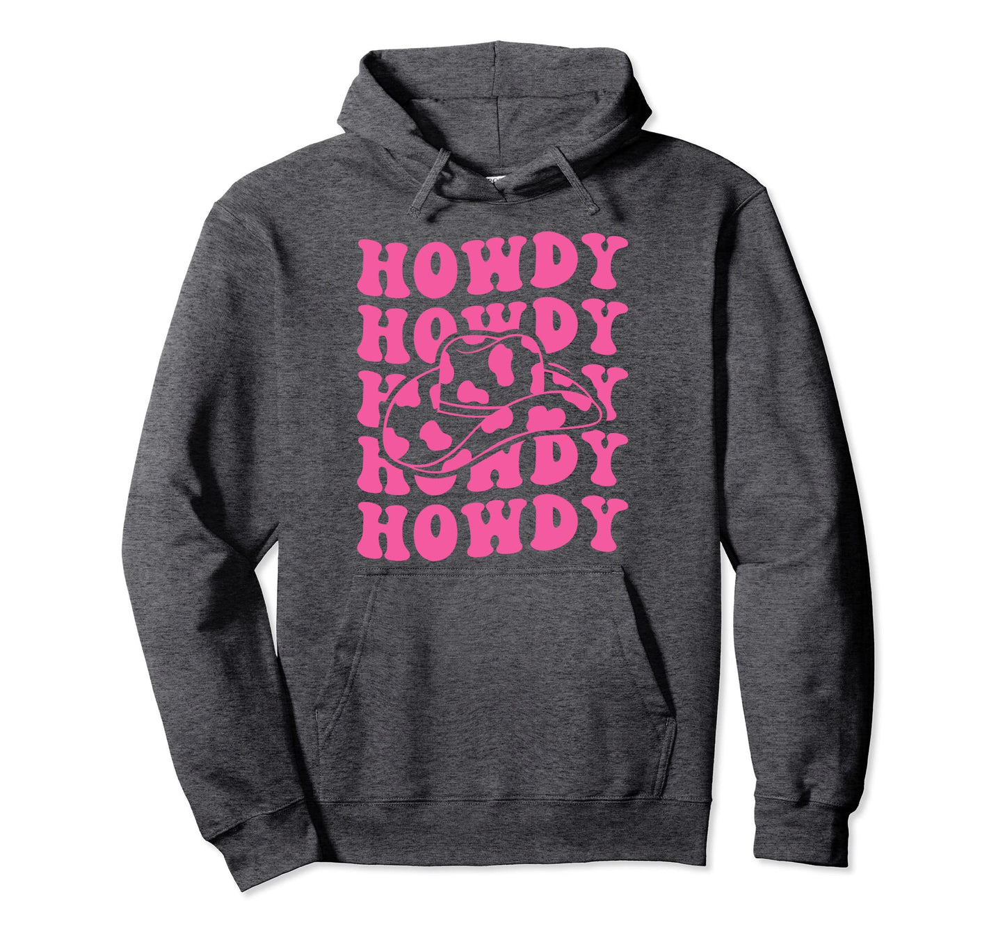 Rodeo White Howdy Western Cowboy Hat Hoodie - Aesthetic Graphic Unisex - T-Shirt, Sweatshirt, Hoodie