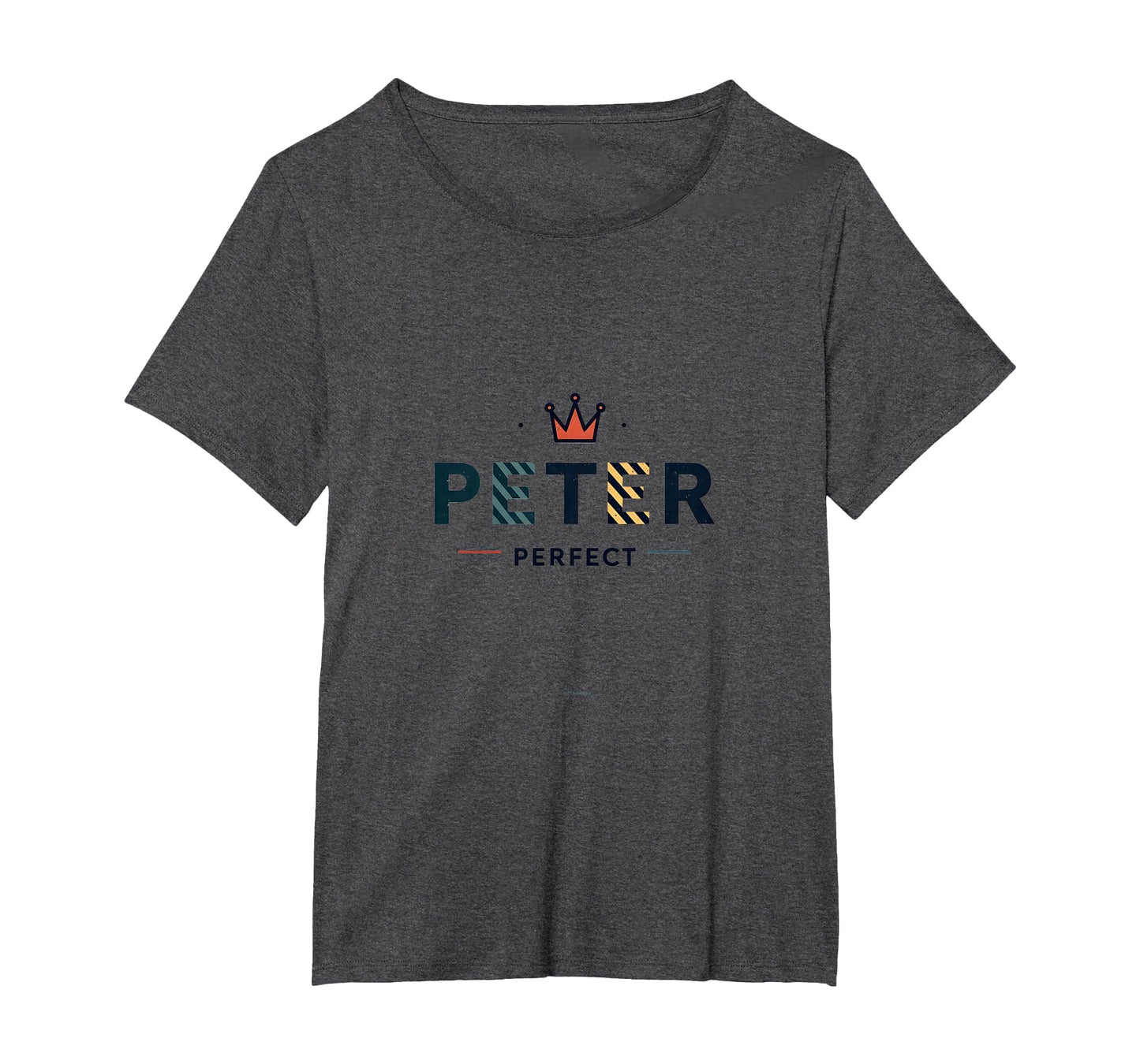 Peter Peter Royal Crown Typography Art T-Shirt - Trendy Graphic for Adults - T-Shirt, Sweatshirt, Hoodie