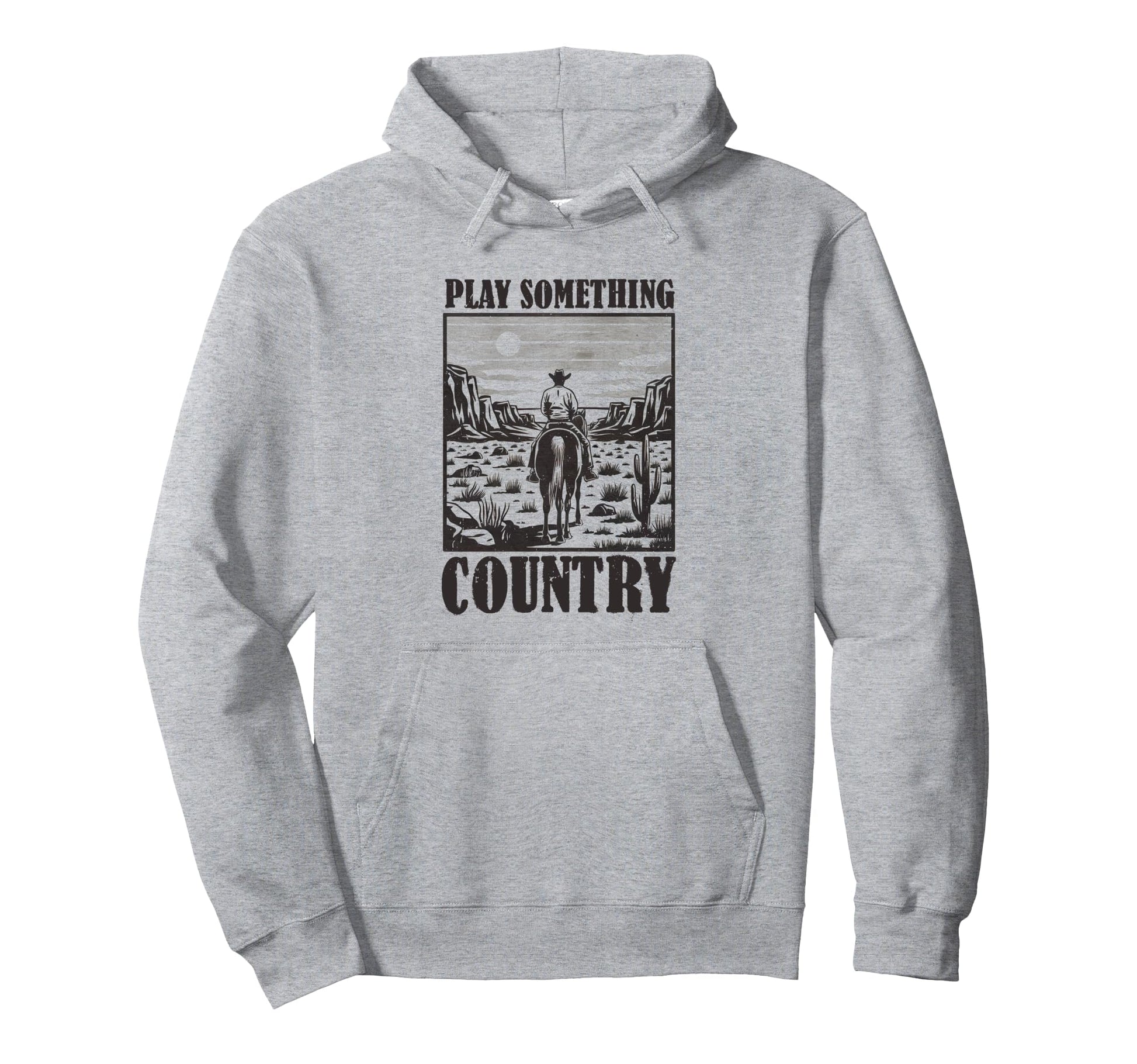 Play Something Western Country Cowboy Hoodie - Trendy Graphic Unisex - T-Shirt, Sweatshirt, Hoodie
