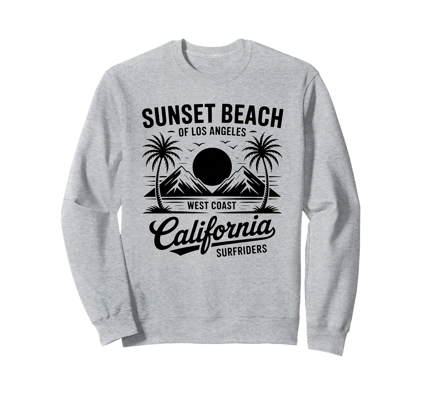 Beach Ocean West Coast Summer Vibes Sweatshirt - Fun Novelty Design Unisex - T-Shirt, Sweatshirt, Hoodie
