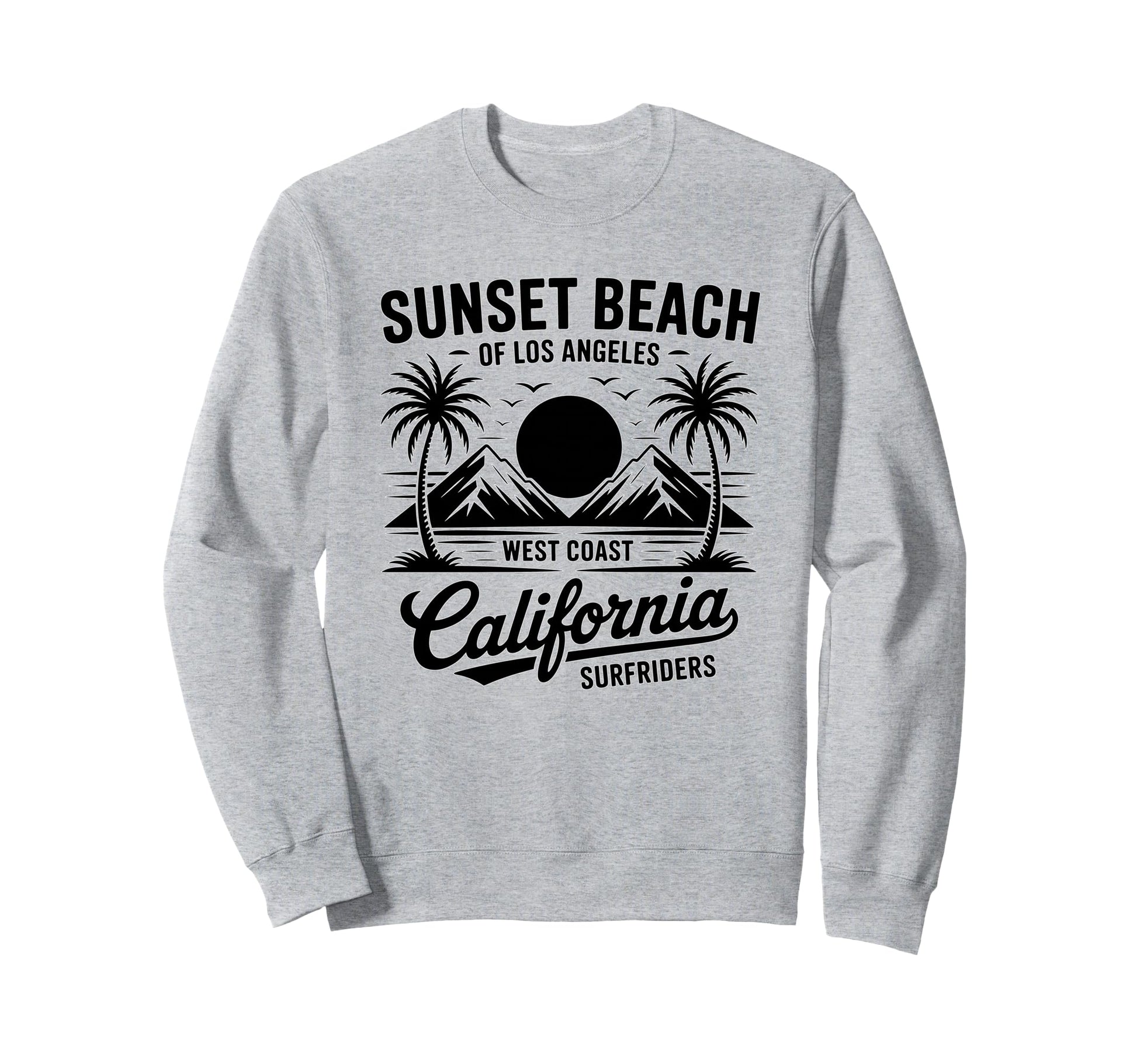 Beach Ocean West Coast Summer Vibes Sweatshirt - Fun Novelty Design Unisex - T-Shirt, Sweatshirt, Hoodie