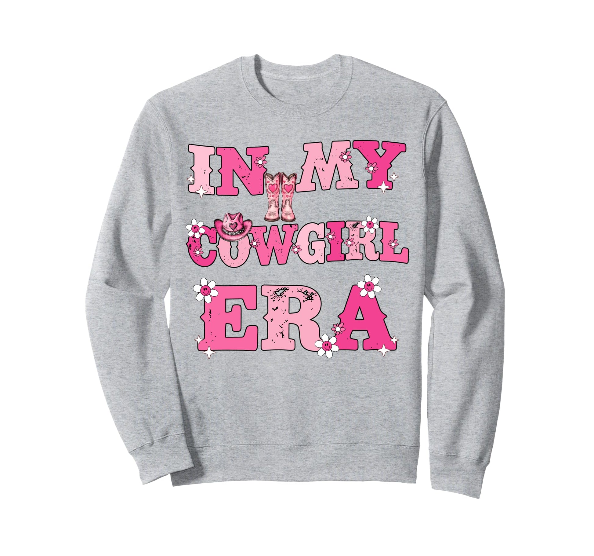 My Cowgirl Era Groovy Western Rodeo Sweatshirt - Fun Novelty Design Unisex - T-Shirt, Sweatshirt, Hoodie