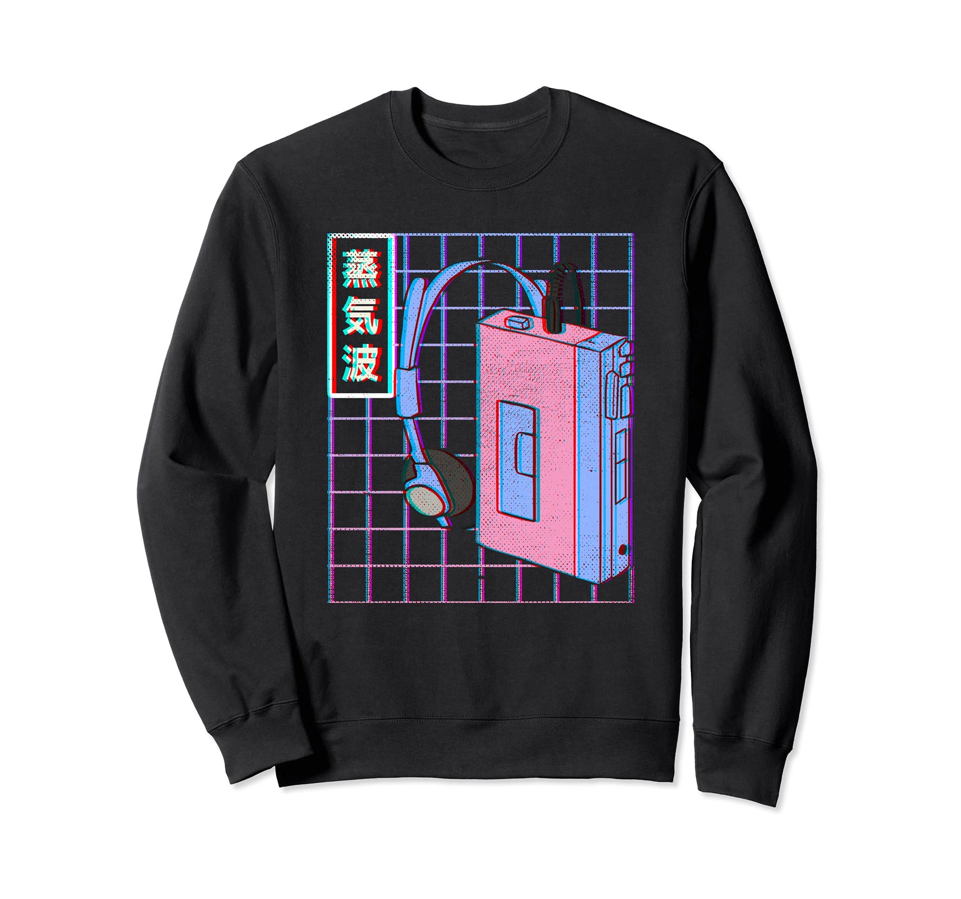Vaporwave Japanese Aesthetic Japan Sweatshirt - Novelty Apparel for Adults - T-Shirt, Sweatshirt, Hoodie