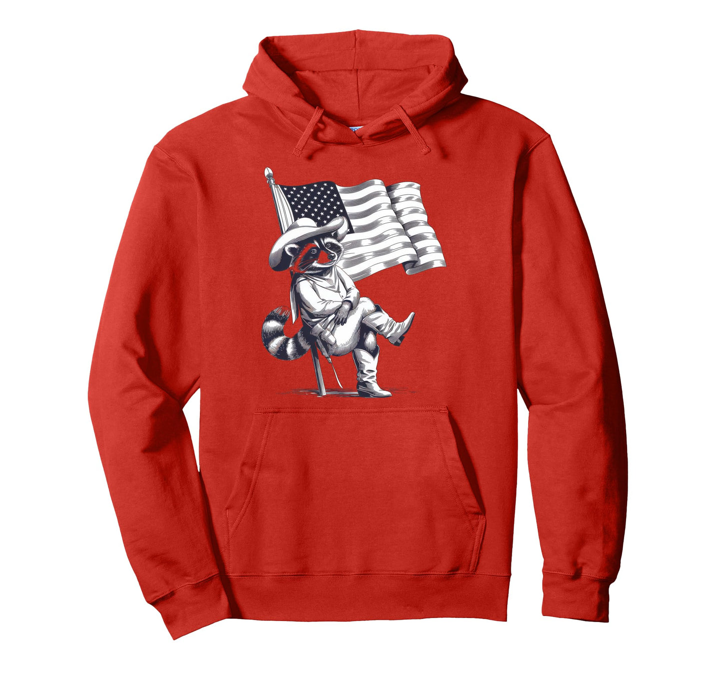 Raccoon 90S Country Music Western Cowboy Hoodie - Graphic Print Unisex - T-Shirt, Sweatshirt, Hoodie