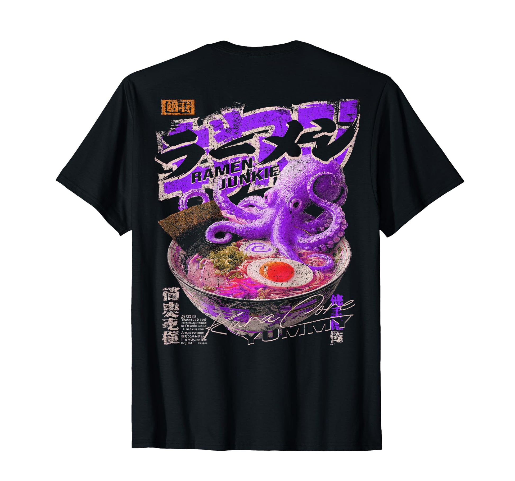 Ramen Back Japanese Streetwear Y2K T-Shirt - Fun Novelty Design Unisex - T-Shirt, Sweatshirt, Hoodie