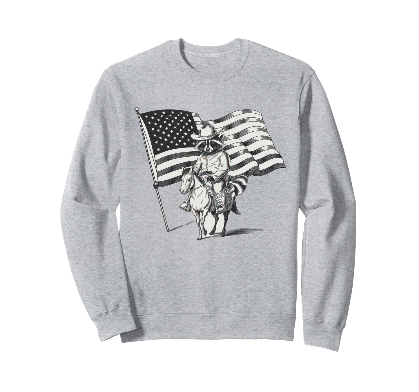 Raccoon 90S Country Music Western Sweatshirt - Trendy Graphic for Adults - T-Shirt, Sweatshirt, Hoodie