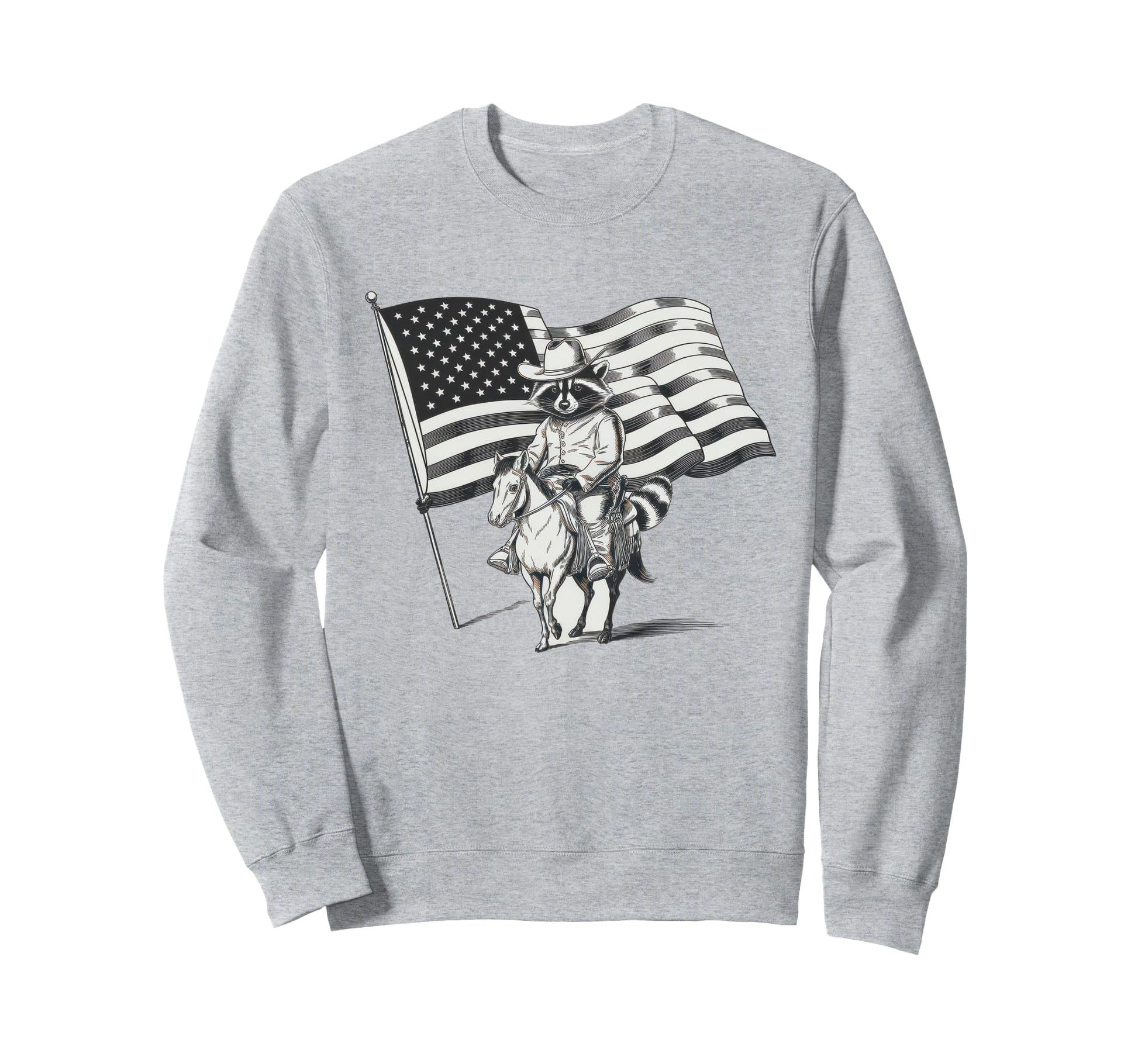 Raccoon 90S Country Music Western Sweatshirt - Trendy Graphic for Adults - T-Shirt, Sweatshirt, Hoodie