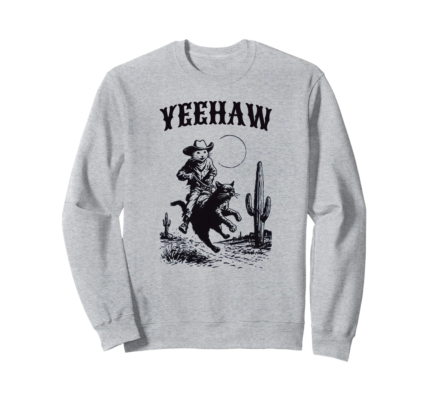 Cowboy Mouse Riding Cat Western Sweatshirt - Streetwear Style Men Women - T-Shirt, Sweatshirt, Hoodie