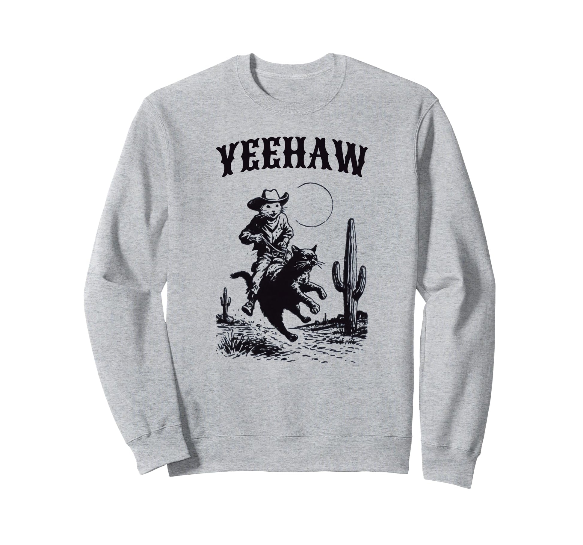 Cowboy Mouse Riding Cat Western Sweatshirt - Streetwear Style Men Women - T-Shirt, Sweatshirt, Hoodie