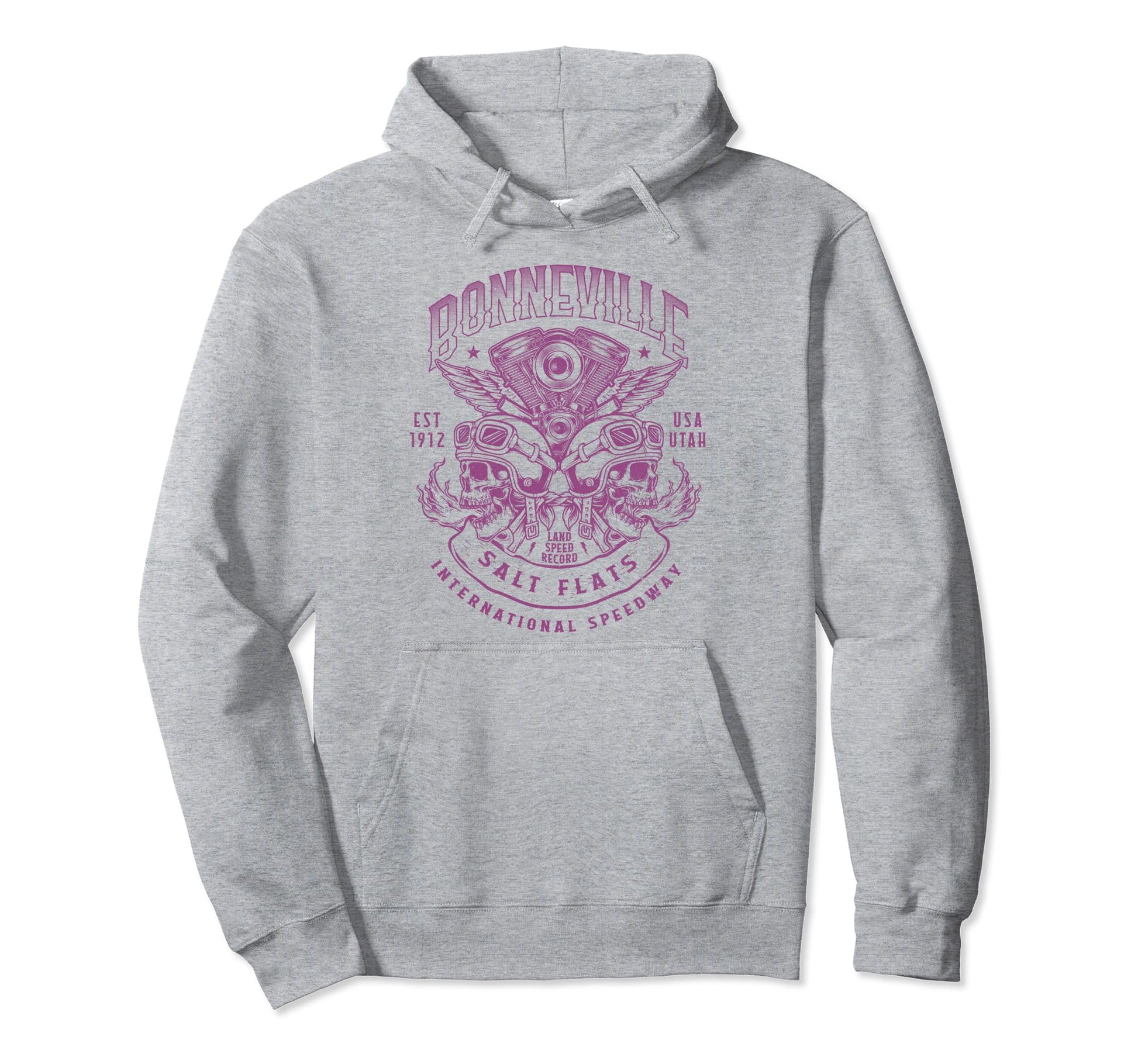 Bonneville Salt Flats Motorcycle Hoodie - Minimalist Print Men Women - T-Shirt, Sweatshirt, Hoodie