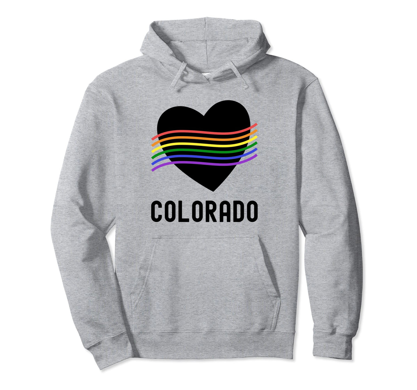 Colorado Gay Pride Lgbtq Lgbt Hoodie - Fun Novelty Design for Adults - T-Shirt, Sweatshirt, Hoodie