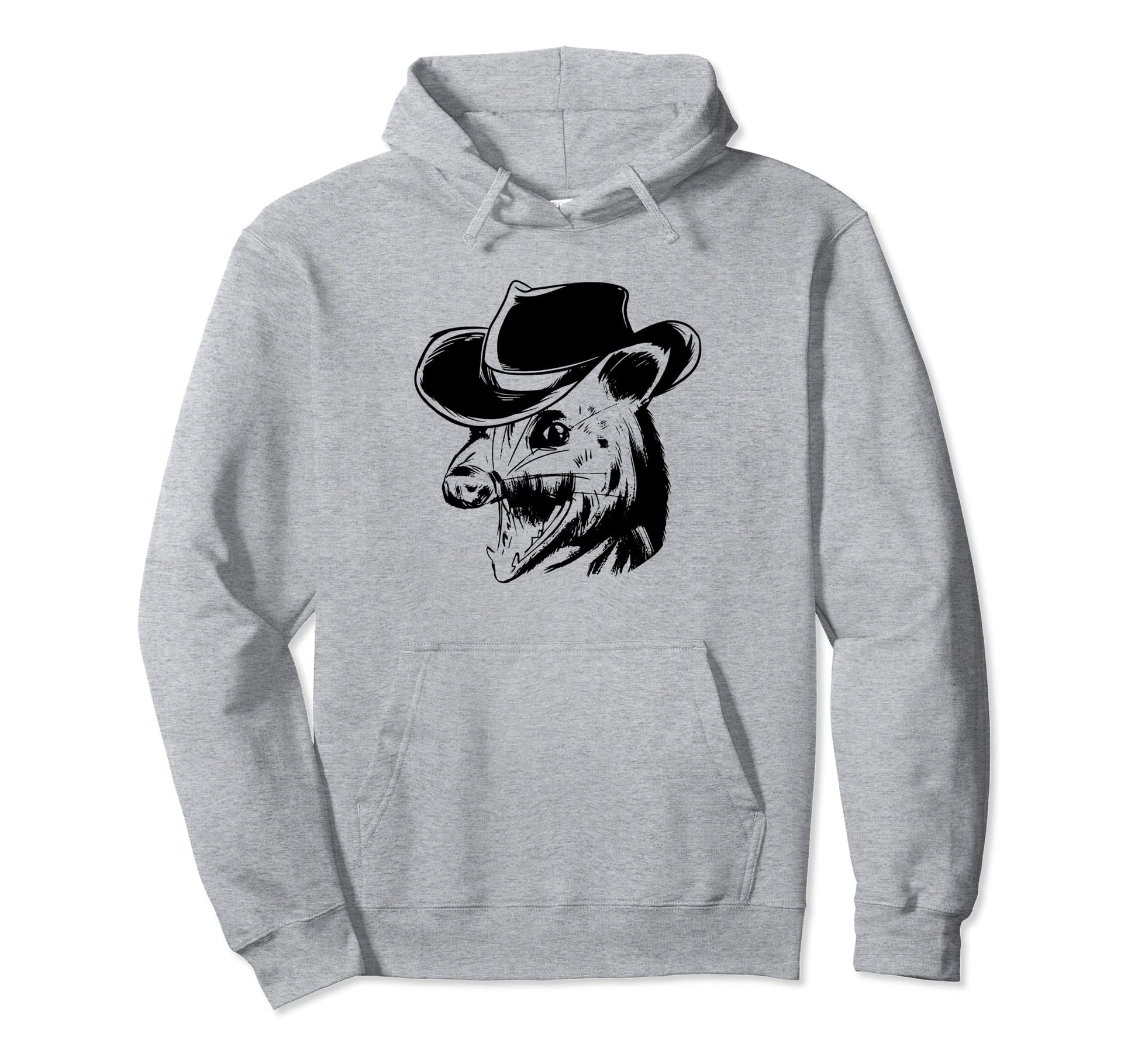 Opossum Cowboy Hat Funny Possum Hoodie - Fun Novelty Design Unisex - T-Shirt, Sweatshirt, Hoodie