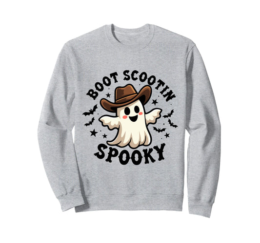 Boot Scootin Spooky Western Funny Sweatshirt - Custom Art Print for Adults - T-Shirt, Sweatshirt, Hoodie