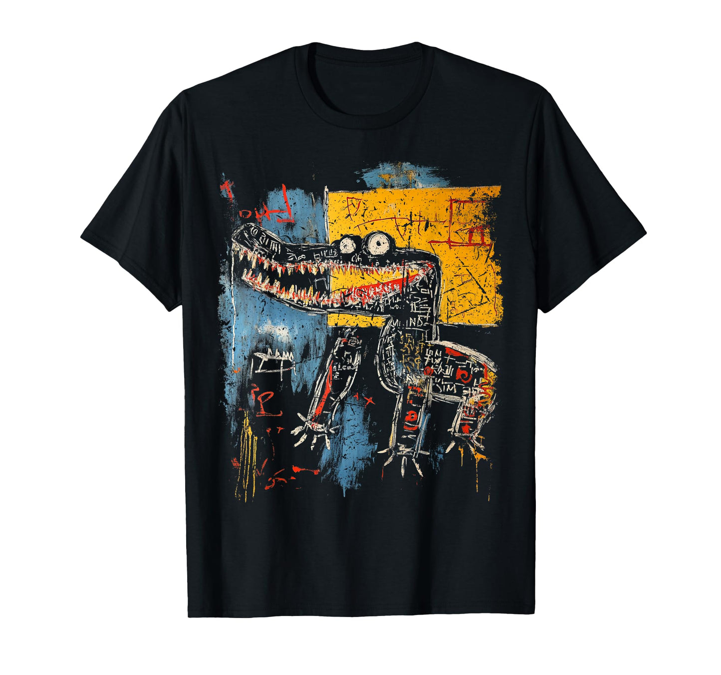 Pop Art Reptile 90S Graffiti T-Shirt - Casual Everyday Wear for Adults - T-Shirt, Sweatshirt, Hoodie