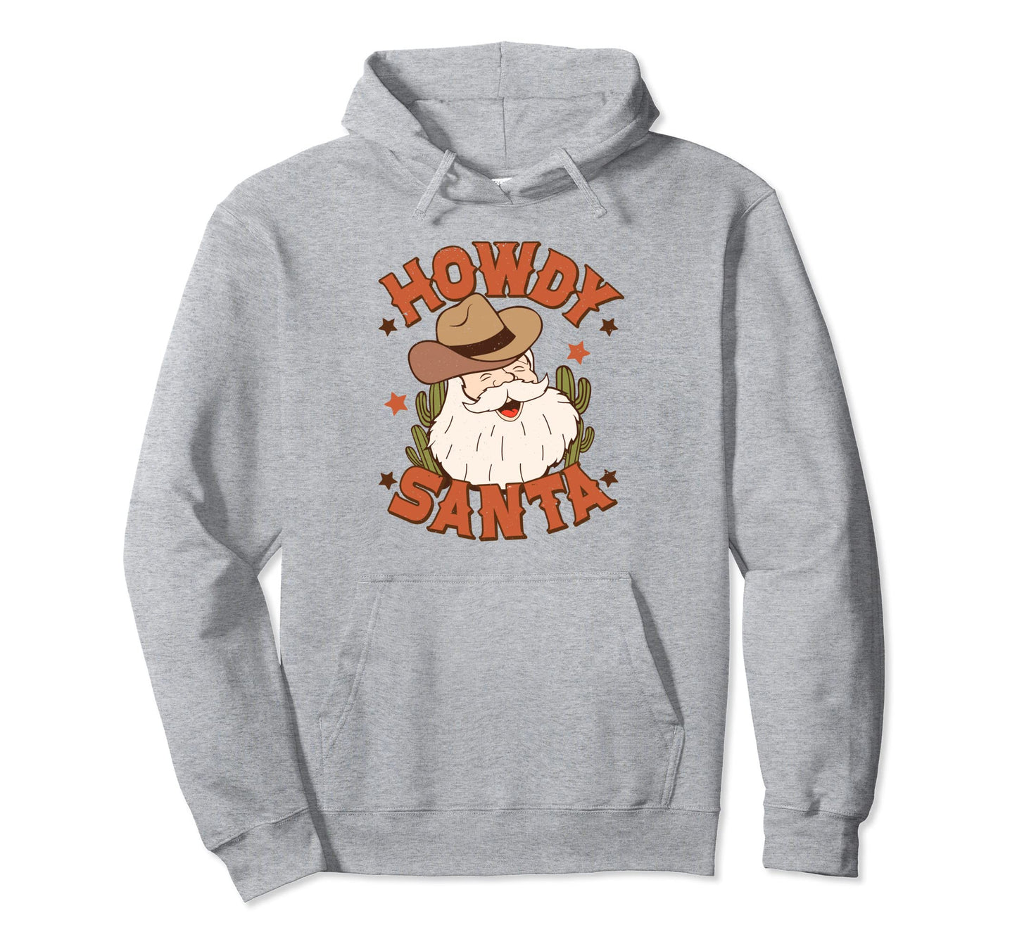 Howdy Santa Rodeo Western Cowboy Hoodie - Novelty Apparel for Adults - T-Shirt, Sweatshirt, Hoodie