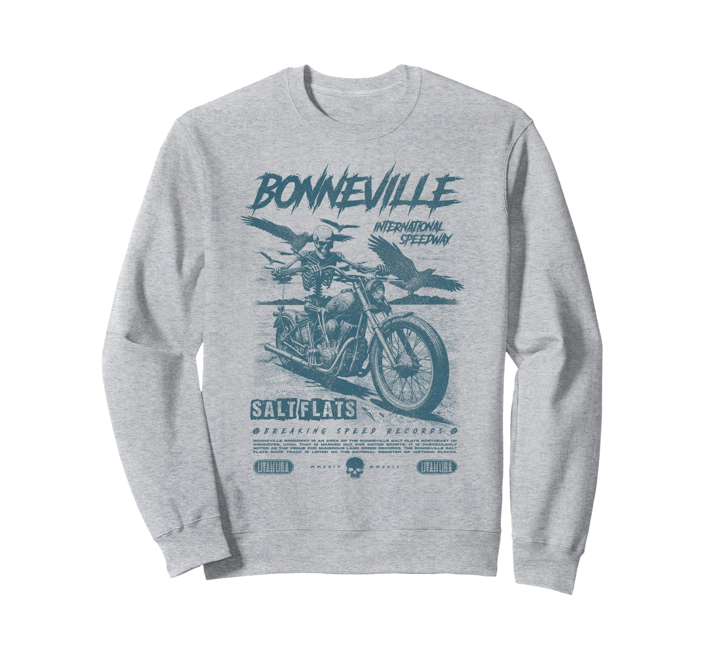 Bonneville Salt Flats Sweatshirt - Fun Novelty Design for Adults - T-Shirt, Sweatshirt, Hoodie