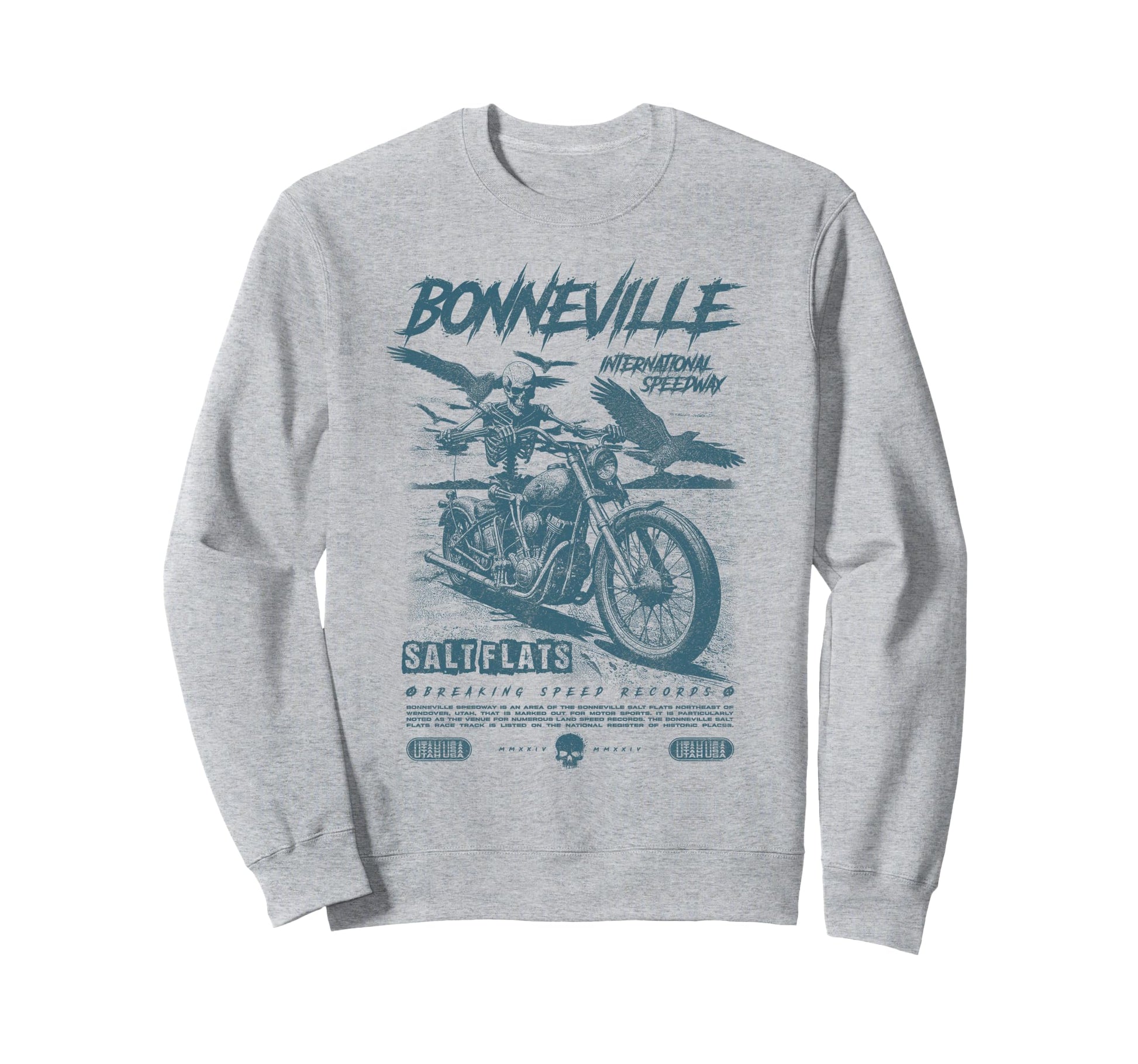 Bonneville Salt Flats Sweatshirt - Fun Novelty Design for Adults - T-Shirt, Sweatshirt, Hoodie