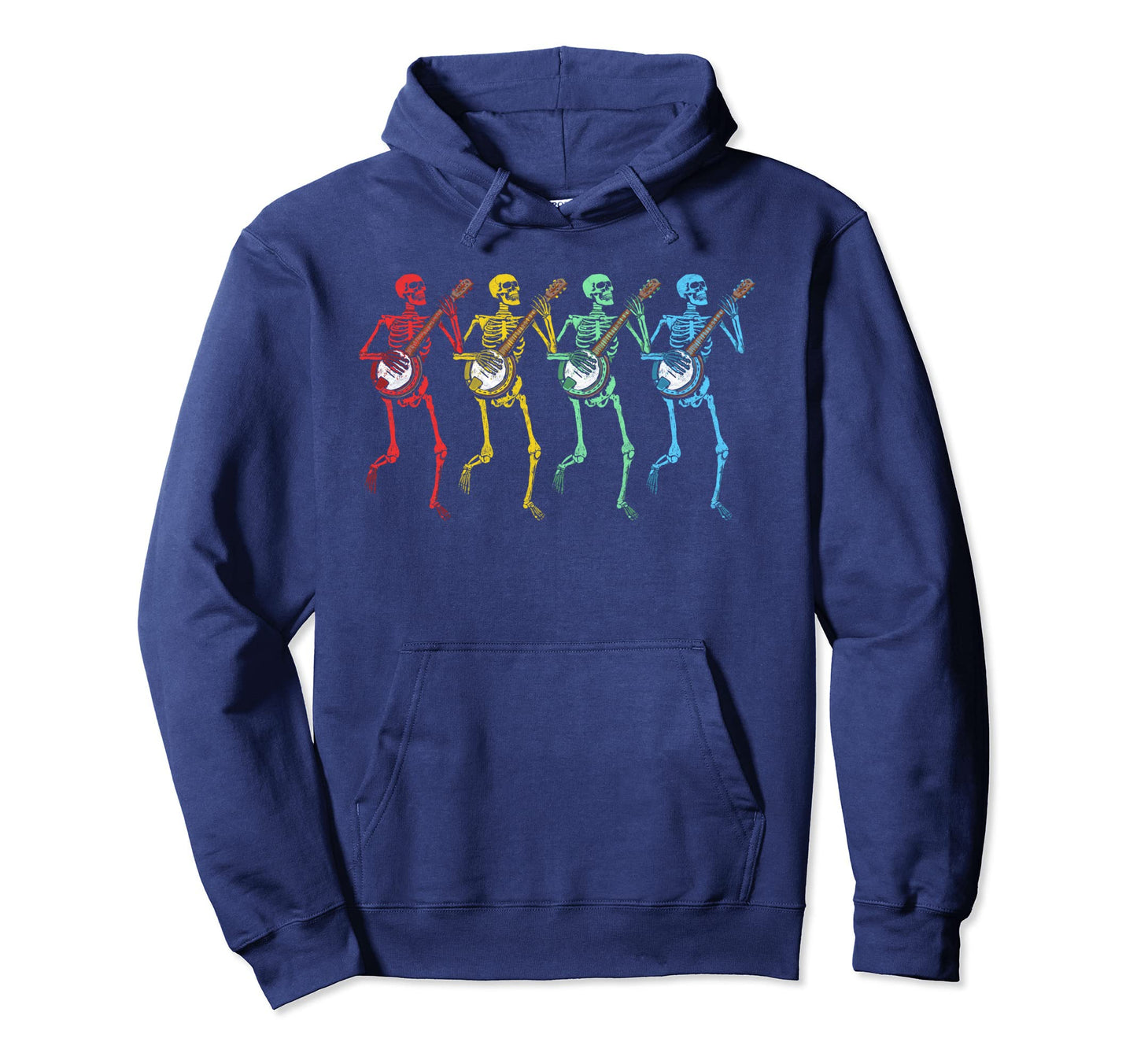Rainbow Skeletons Banjo Hoodie - Aesthetic Graphic Unisex - T-Shirt, Sweatshirt, Hoodie