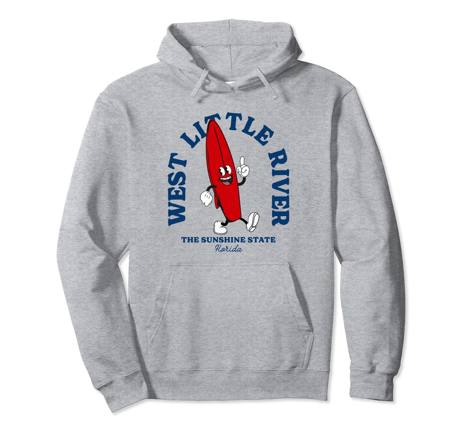 West Little River Florida Surfer Beach Hoodie - Streetwear Style Unisex - T-Shirt, Sweatshirt, Hoodie