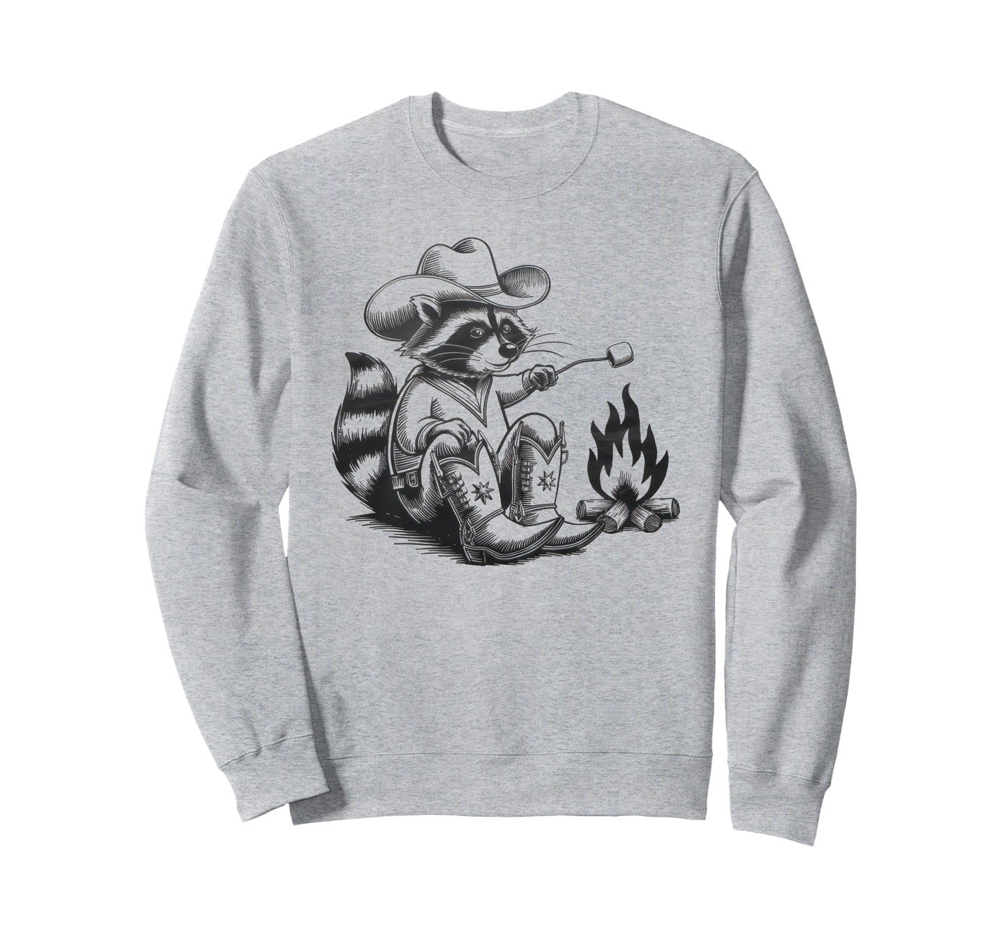 Raccoon 90S Country Music Sweatshirt - Casual Everyday Wear for Adults - T-Shirt, Sweatshirt, Hoodie