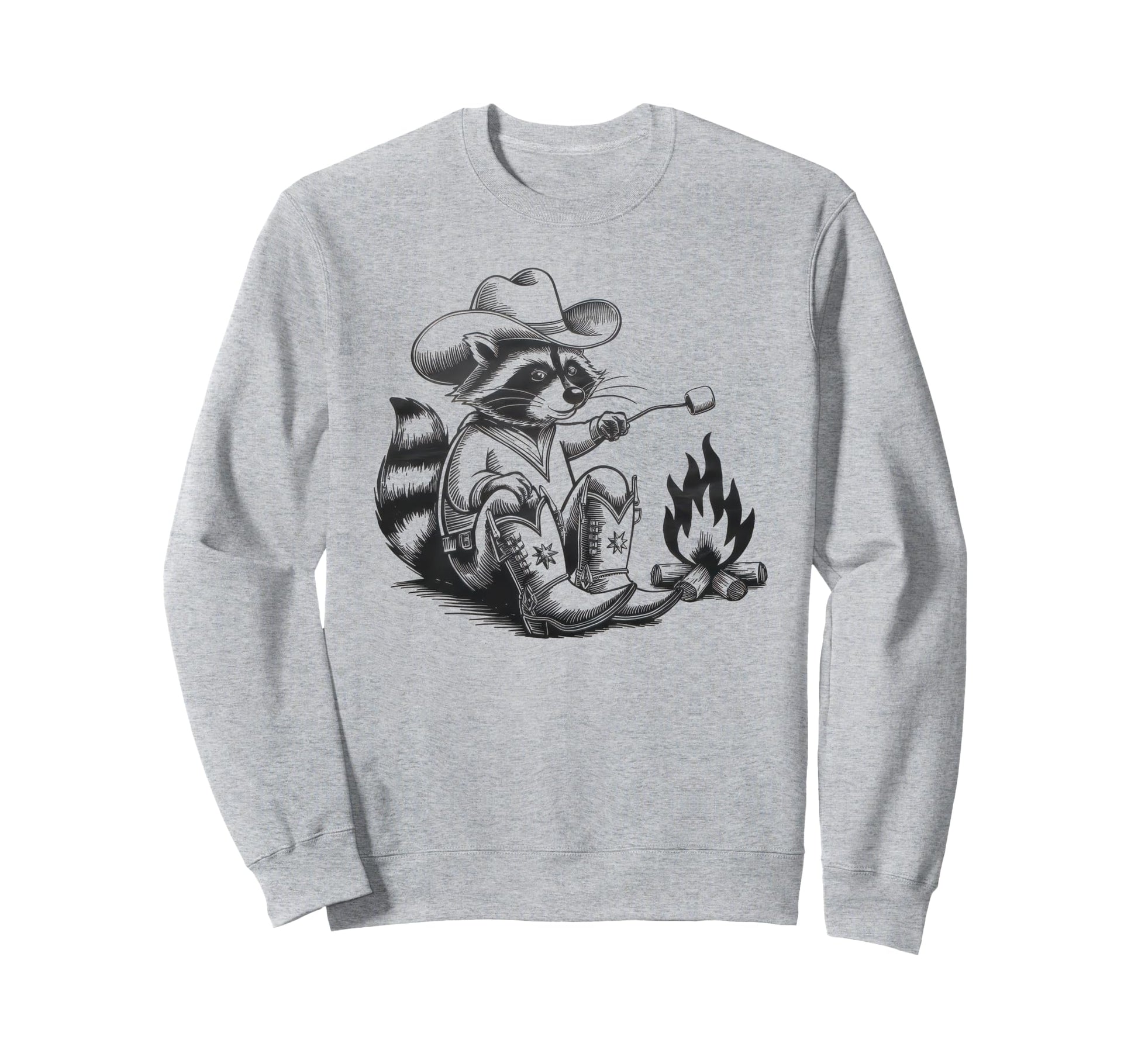 Raccoon 90S Country Music Sweatshirt - Casual Everyday Wear for Adults - T-Shirt, Sweatshirt, Hoodie