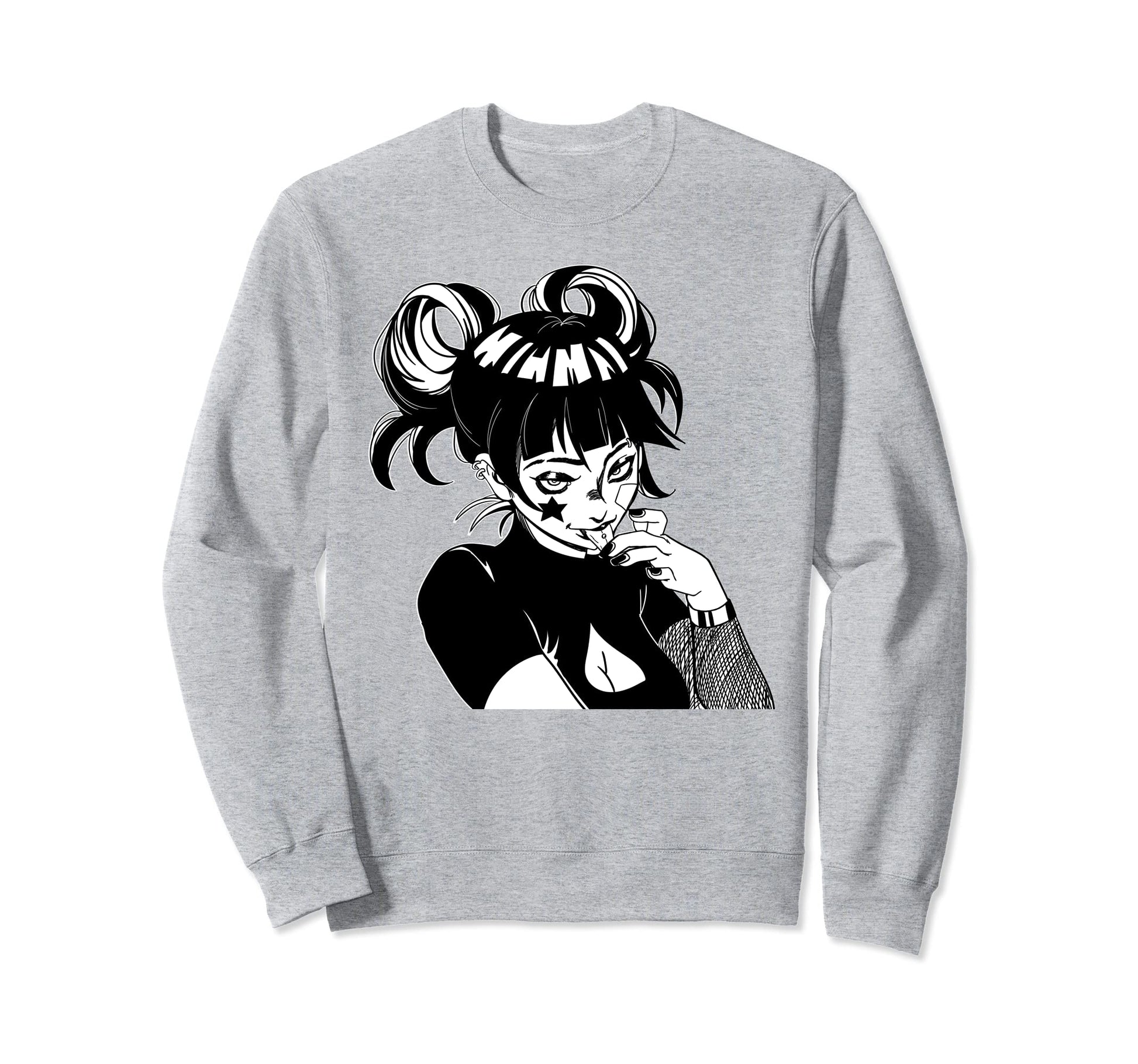 Goth Anime Aesthetic Gothic Sweatshirt - Fun Novelty Design Men Women - T-Shirt, Sweatshirt, Hoodie