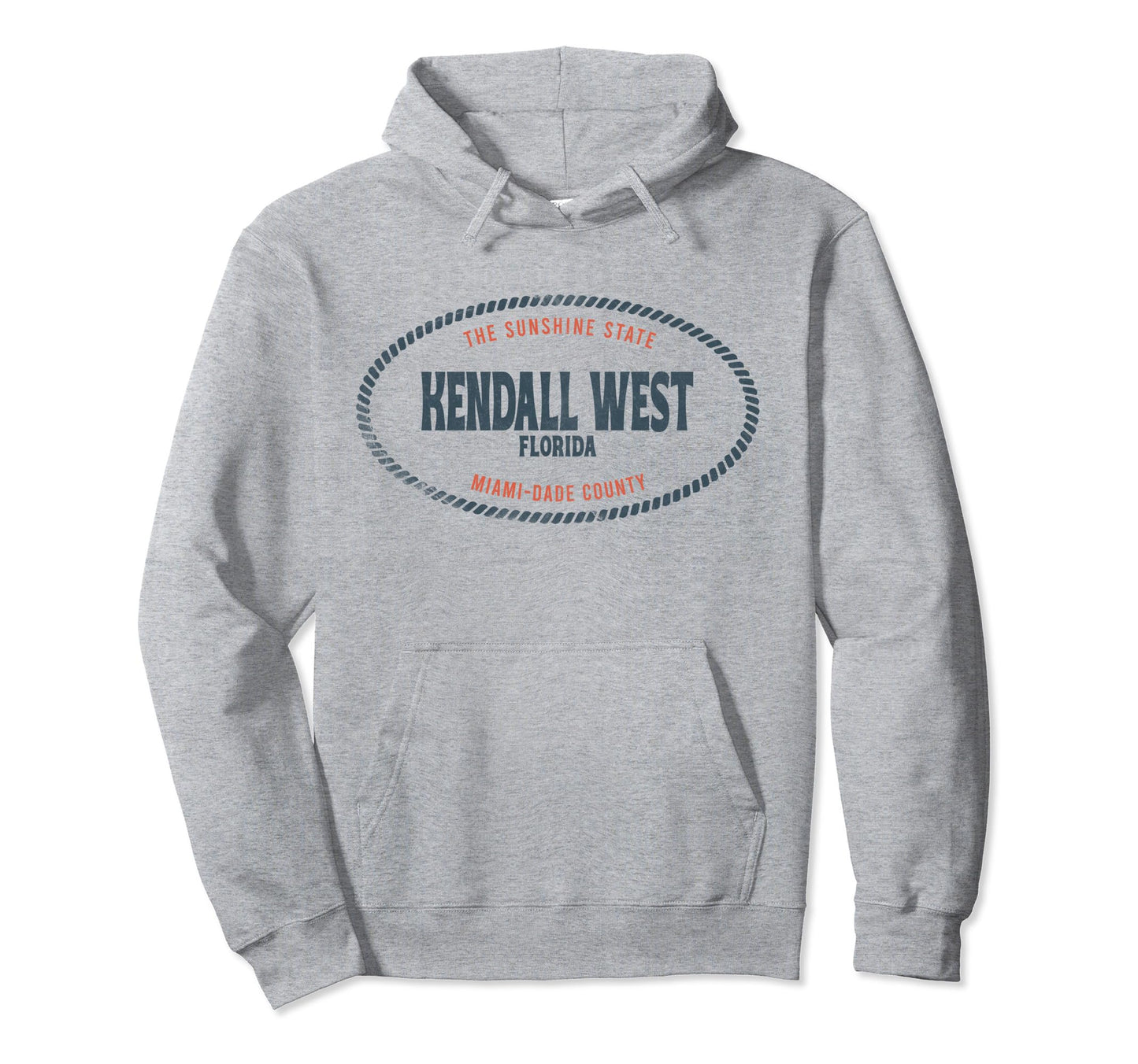Casual Kendall West Florida Beach Hoodie - Minimalist Print for Adults - T-Shirt, Sweatshirt, Hoodie
